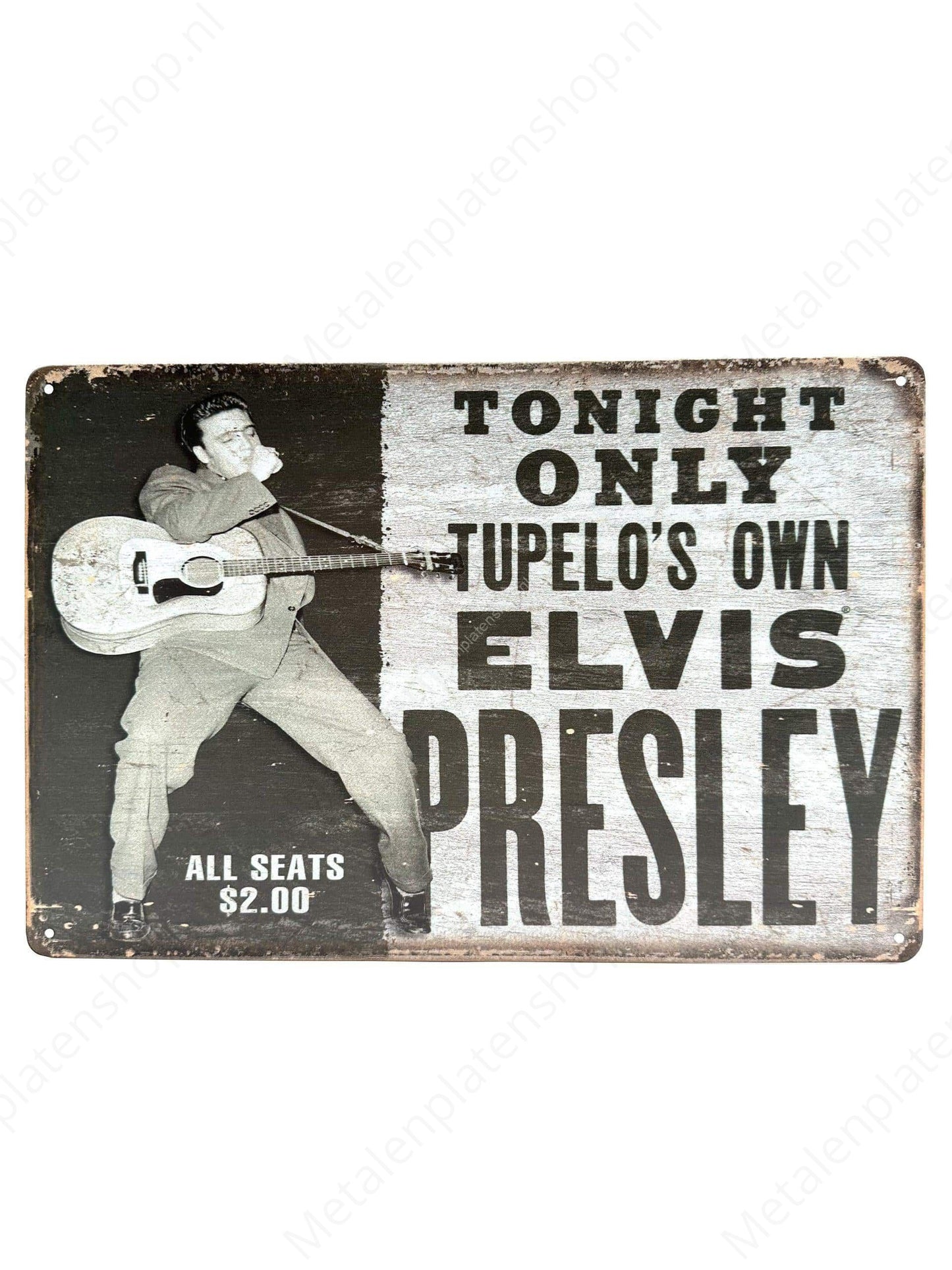 Elvis Presley – Metall-Wandschild