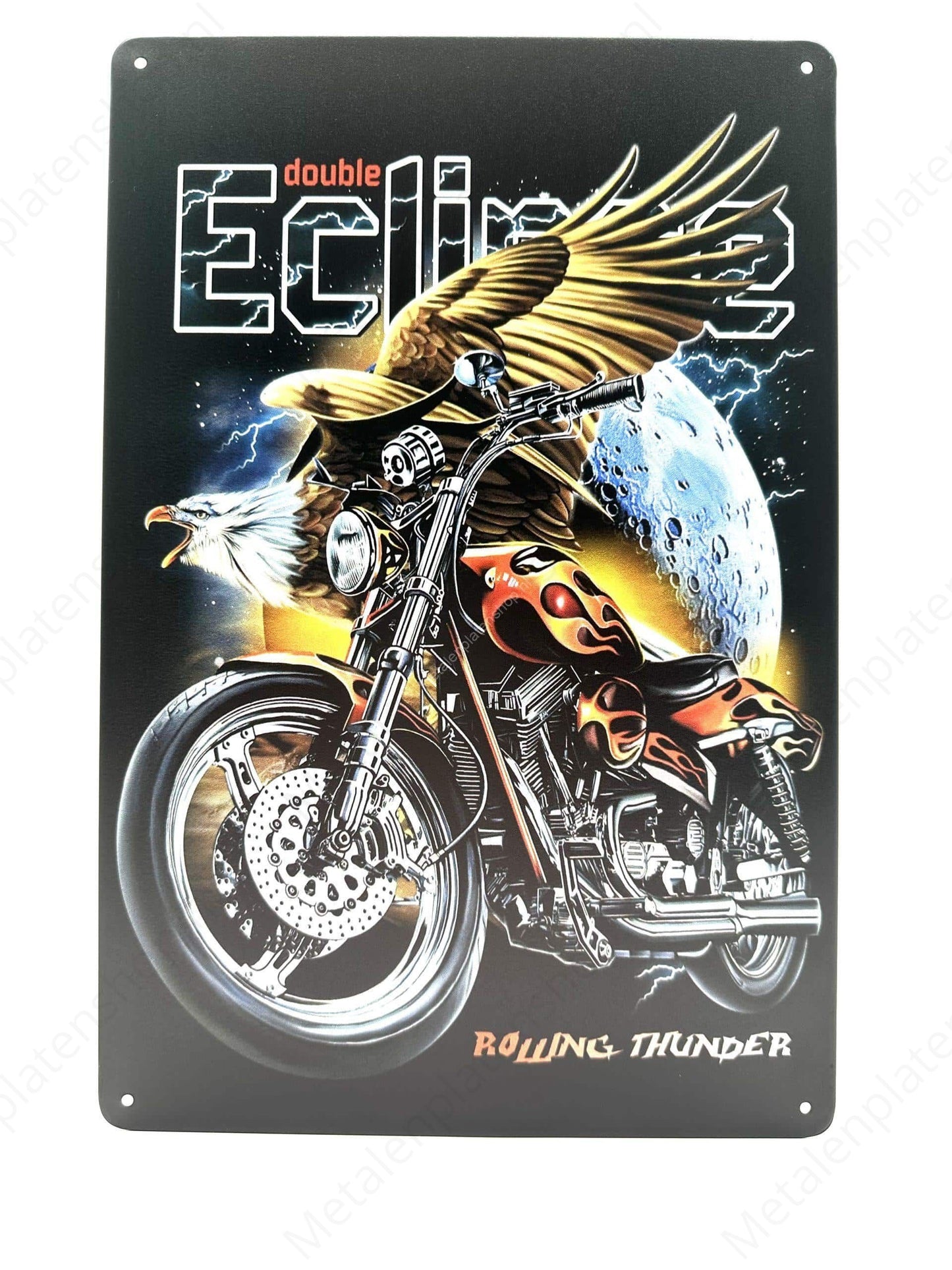 Rolling Thunder - Metalen Wandbord