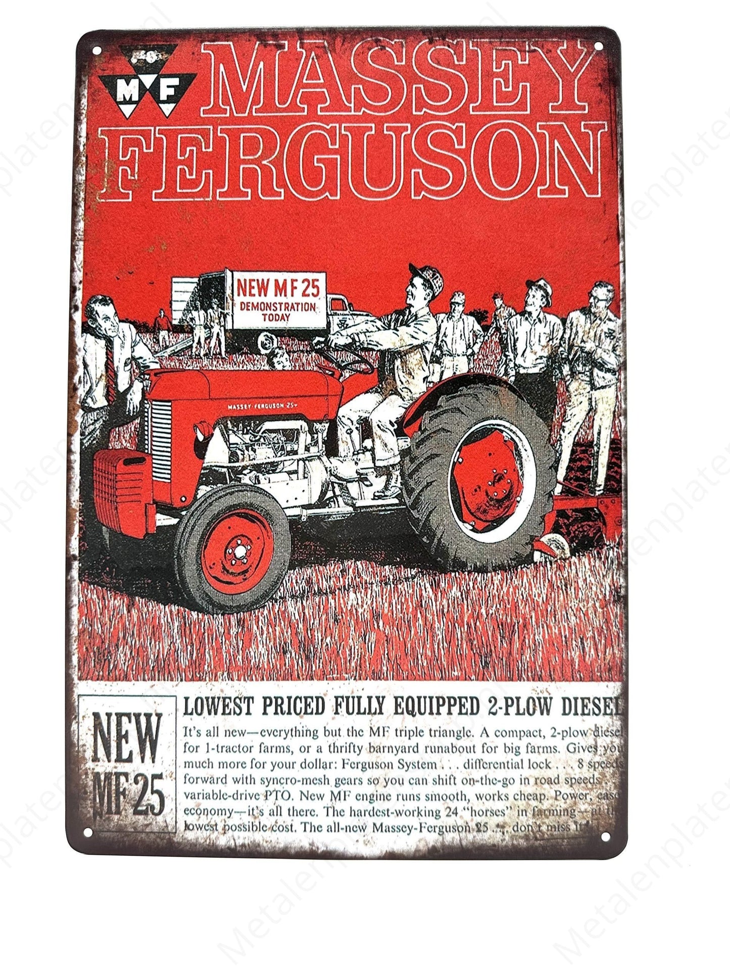 Massey Ferguson - Metal Wall Sign