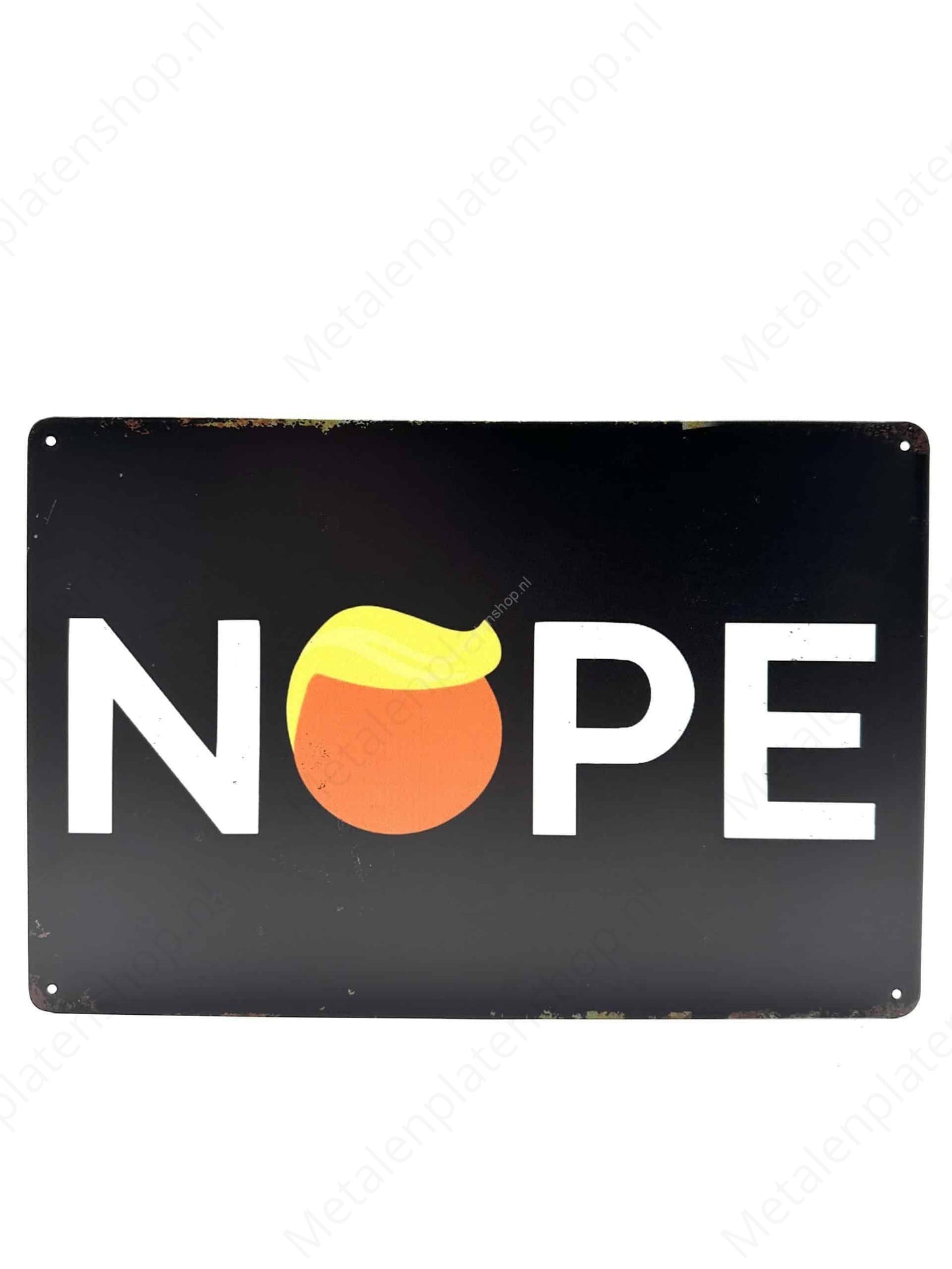 Nope - Metal Wall Sign