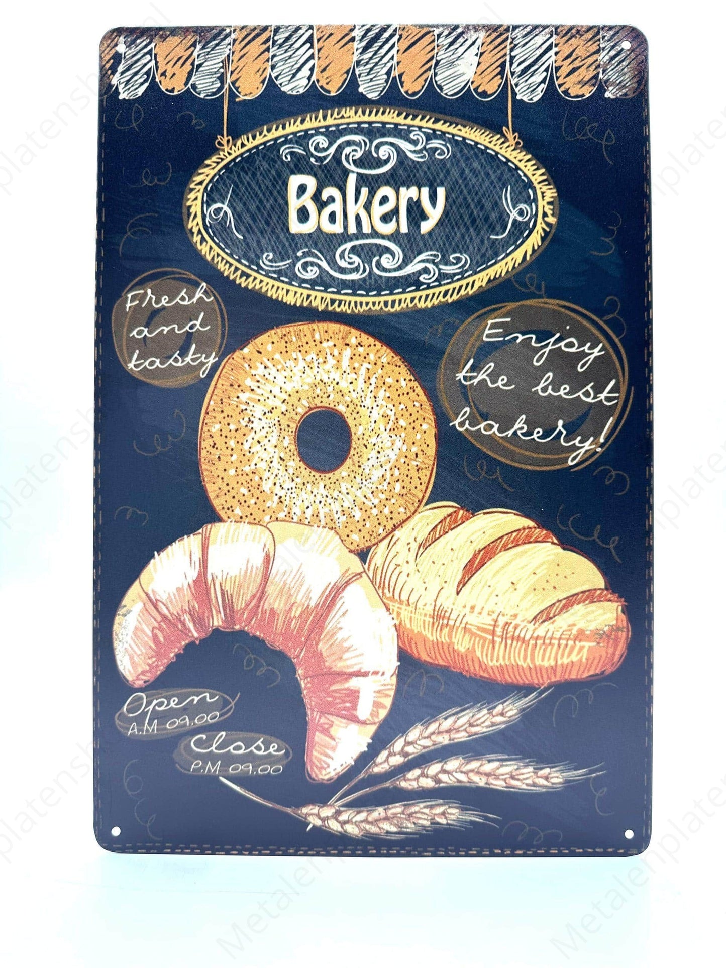 Bäckerei - Metallwandschild