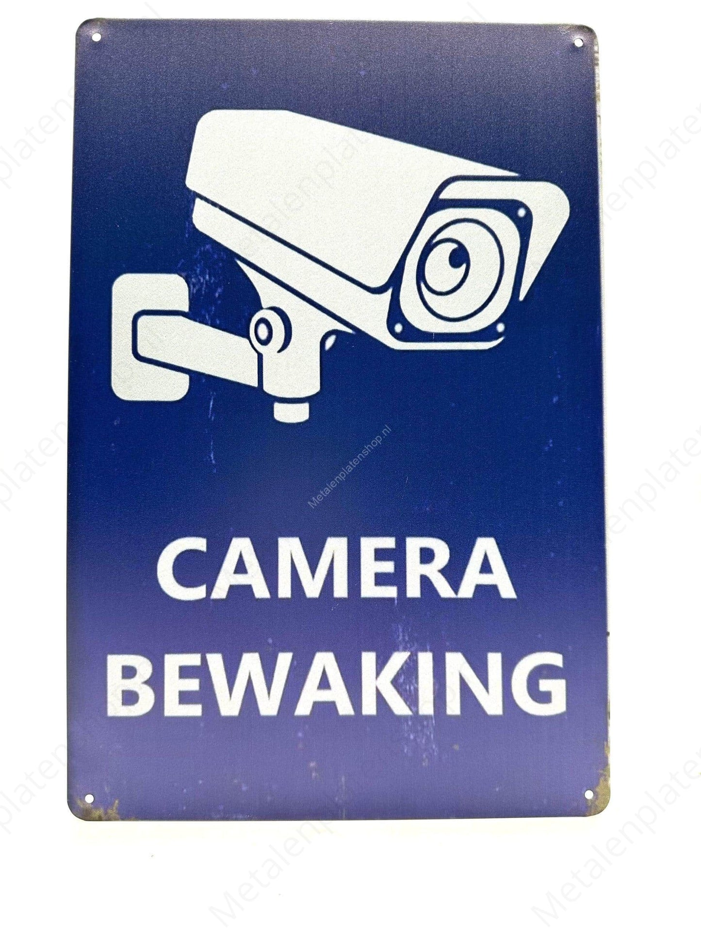 Camera Bewaking - Metalen Wandbord