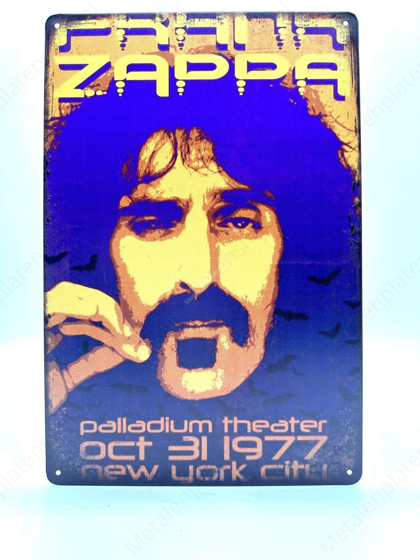 Frank Zappa – Metallwandschild