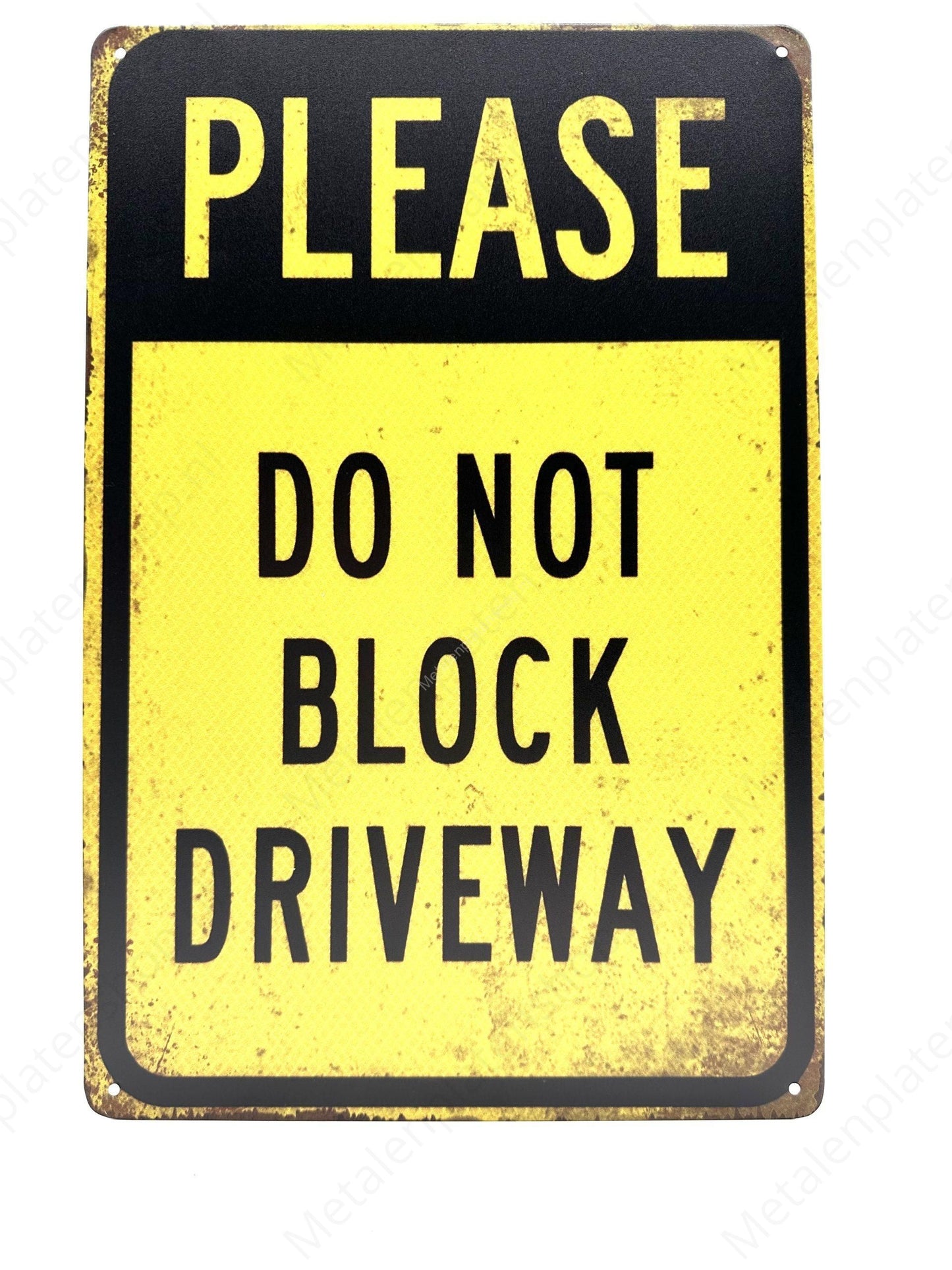 Please Do Not - Metal Wall Sign