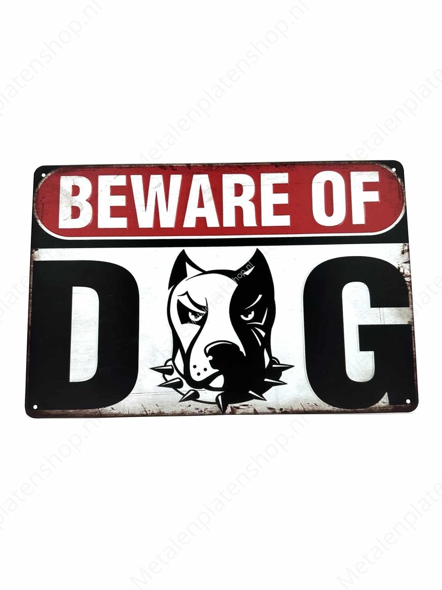 Warning Beware of Dog - Warning - Dog - Metal Wall Sign