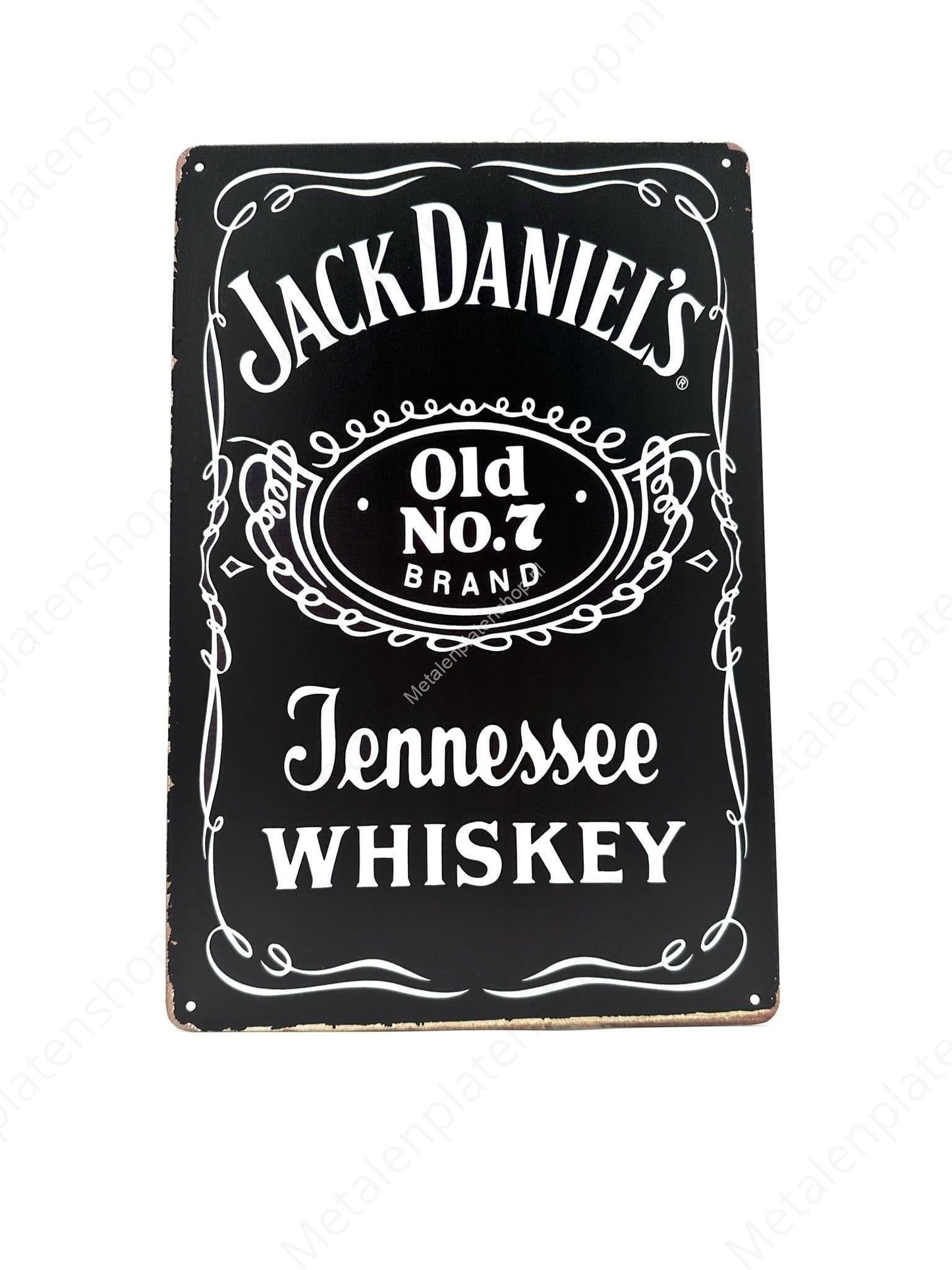 Jack Daniels Tennessee Whiskey – Getränk – Metall-Wandschild