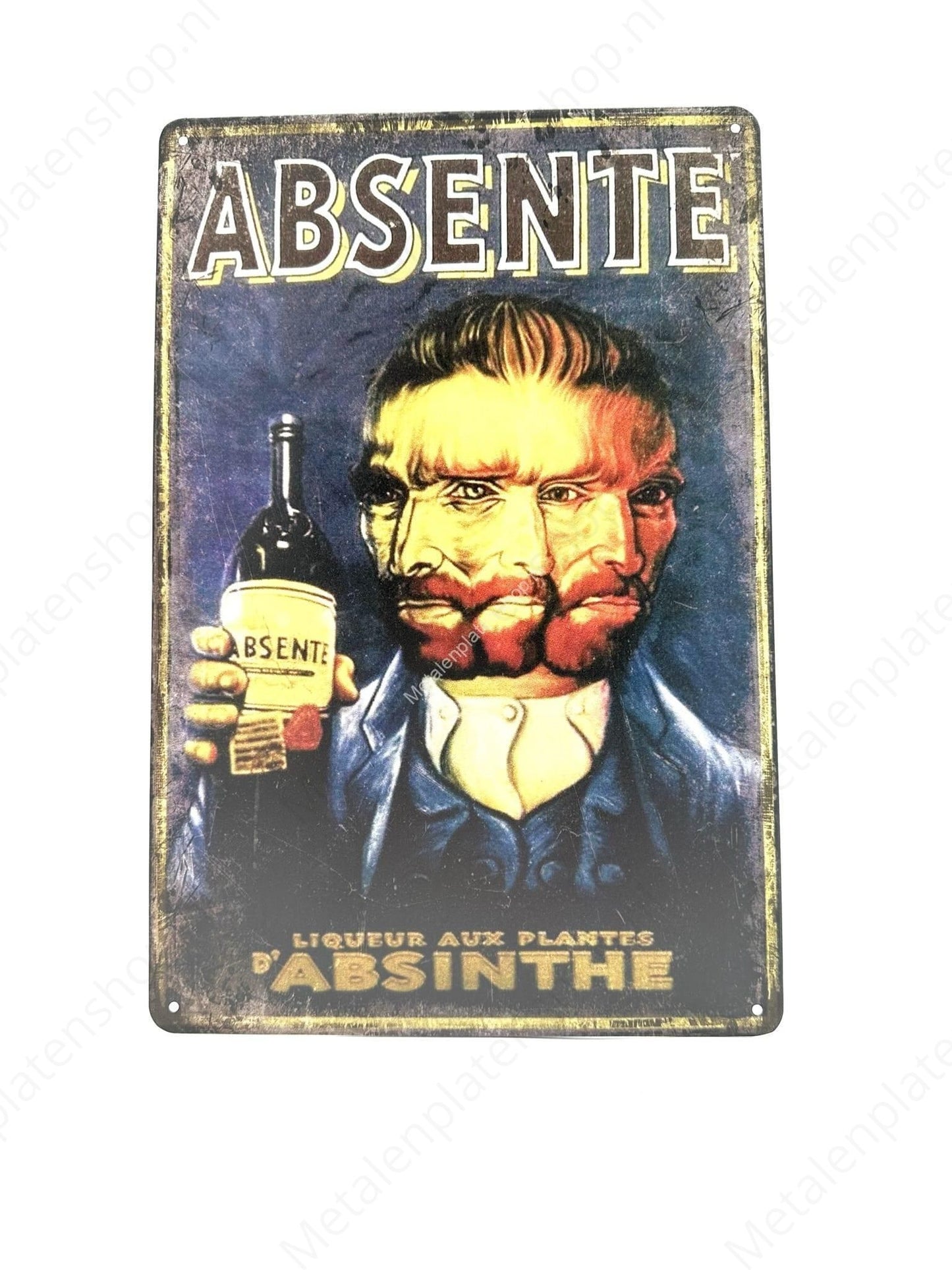 Absent - Drink - Metal Wall Sign