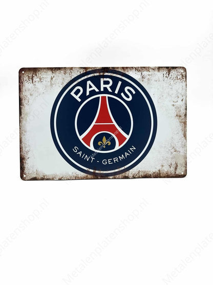Paris - Saint Germain PSG - Football - Metal Wall Sign