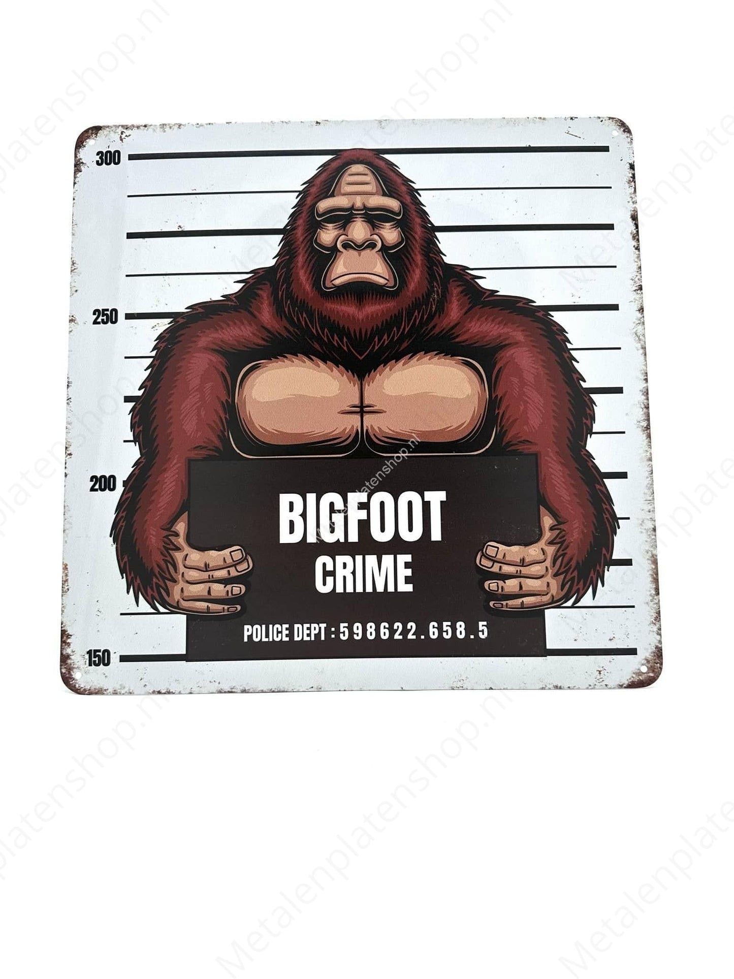 BIGFOOT crime - Metalen Wandbord