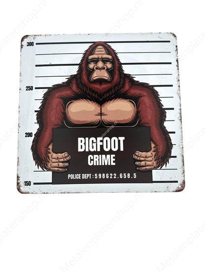 BIGFOOT crime - Metalen Wandbord