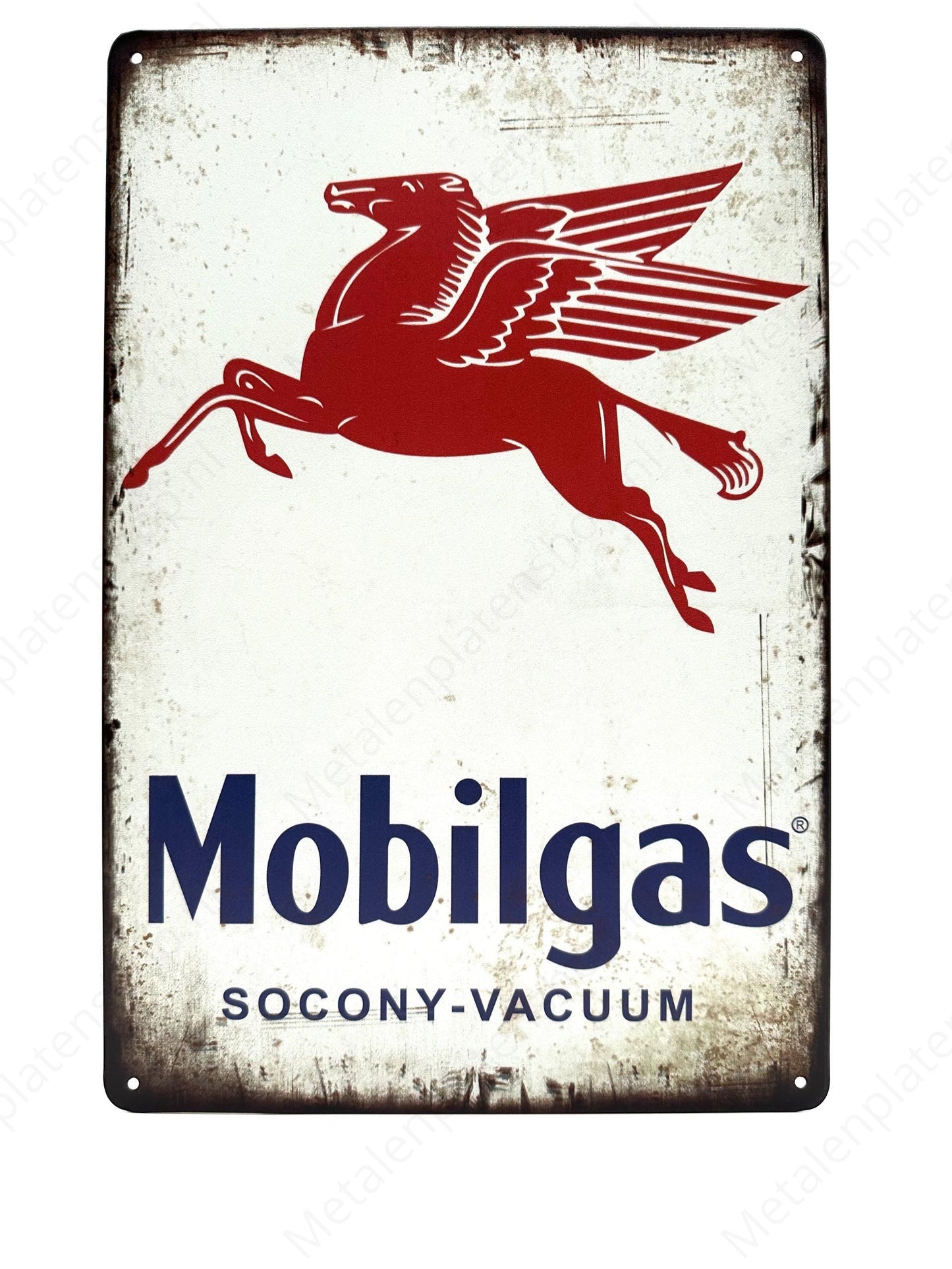 Mobil Gas Socony Vacuum - Metal Wall Sign