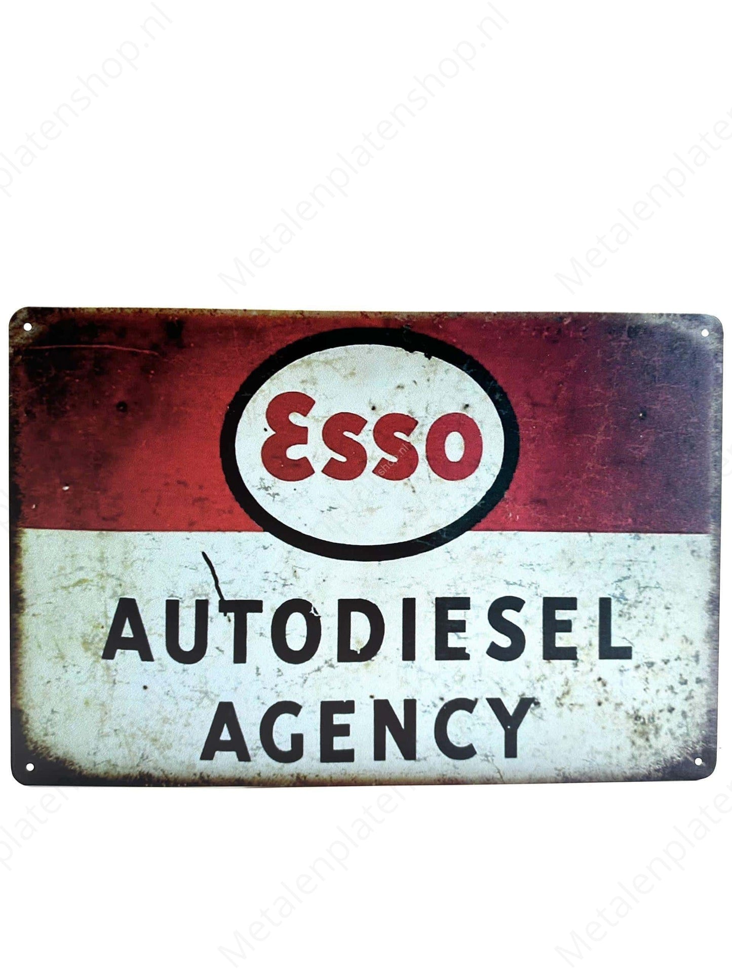 Esso - Autodiesel Agency - Metal Wall Sign