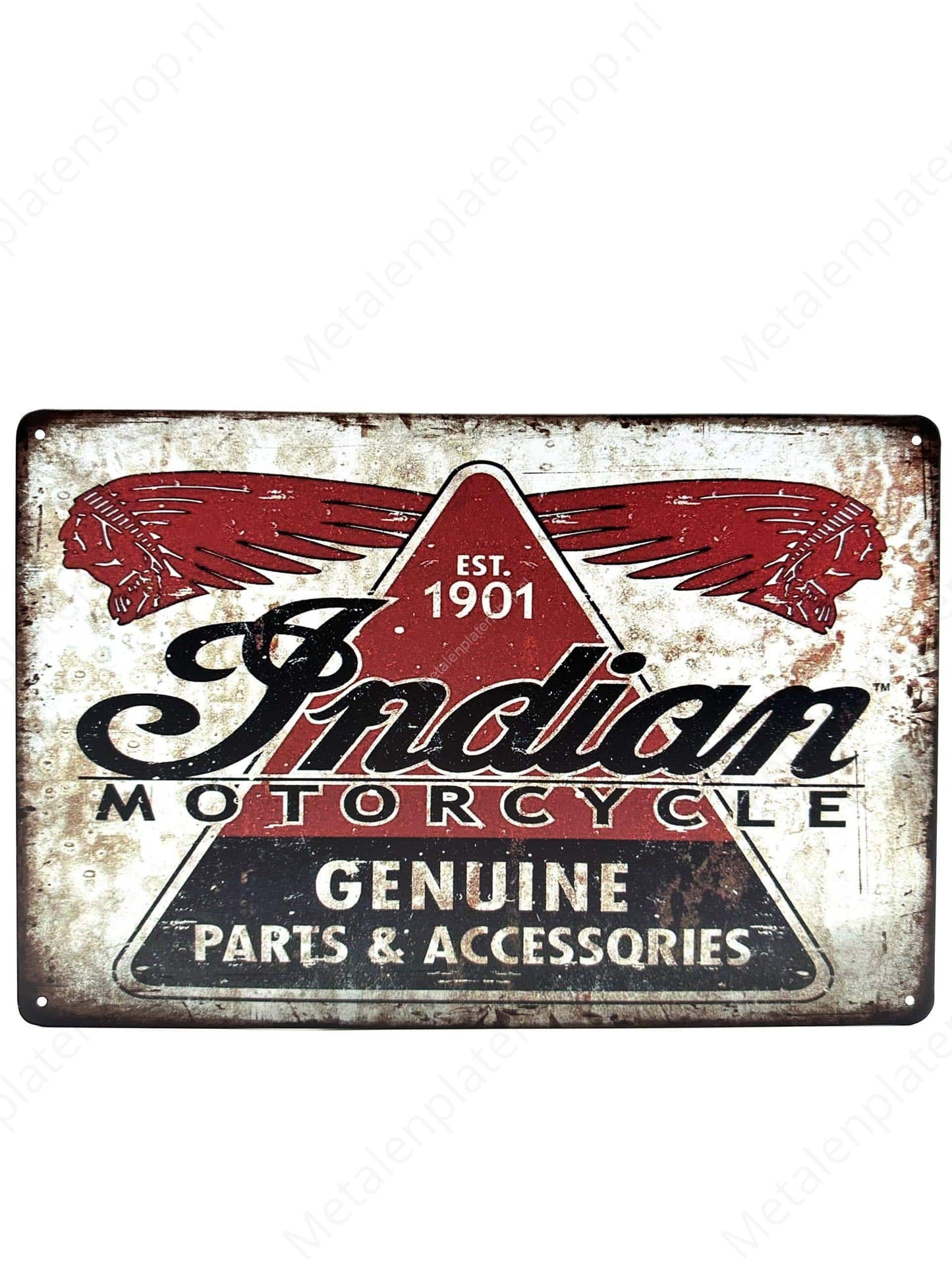 Indian Motorcycle - Est. 1901 - Metal Wall Sign