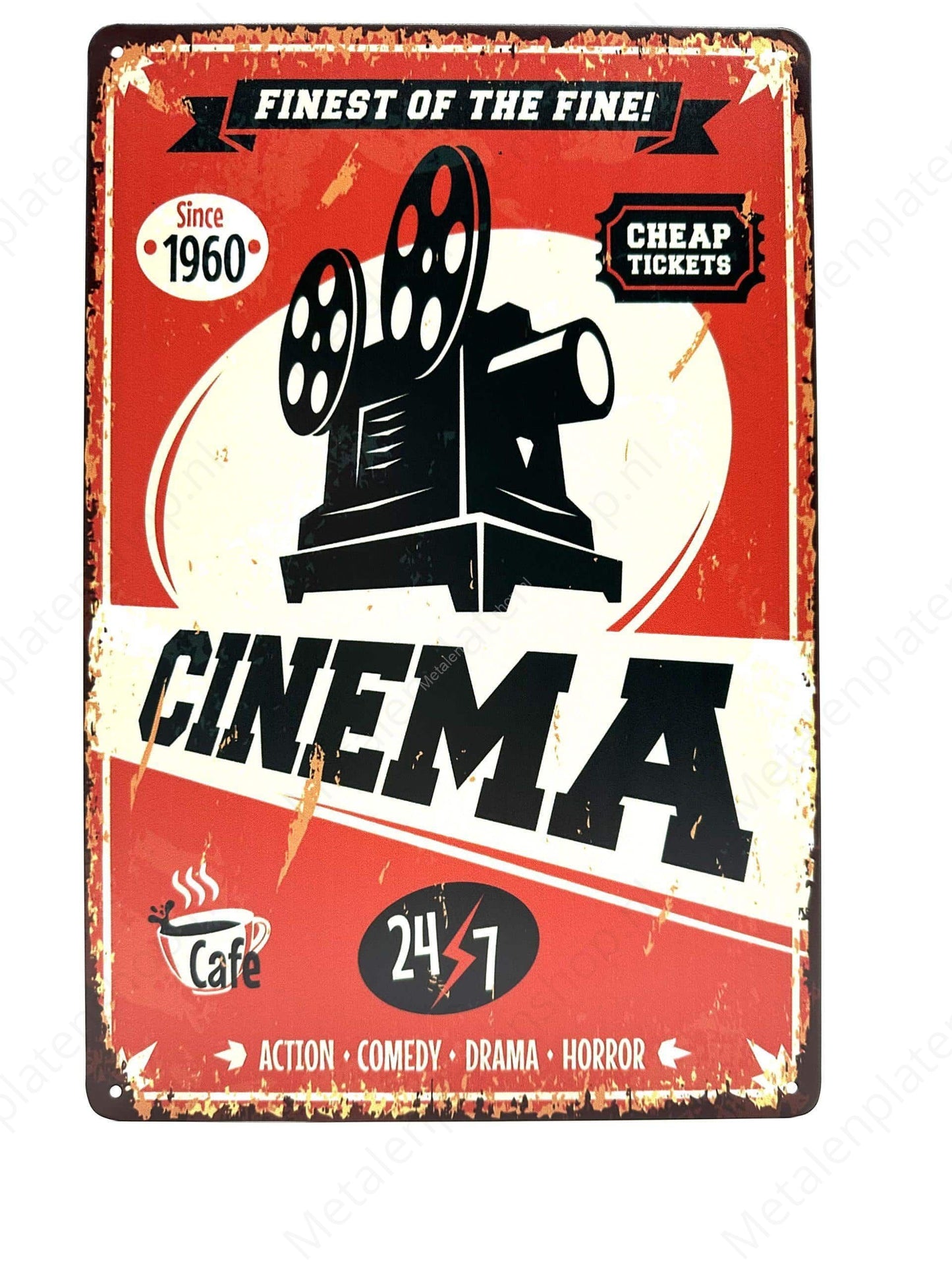 Finest of the Fine! Cinema Camera - Metal Wall Sign