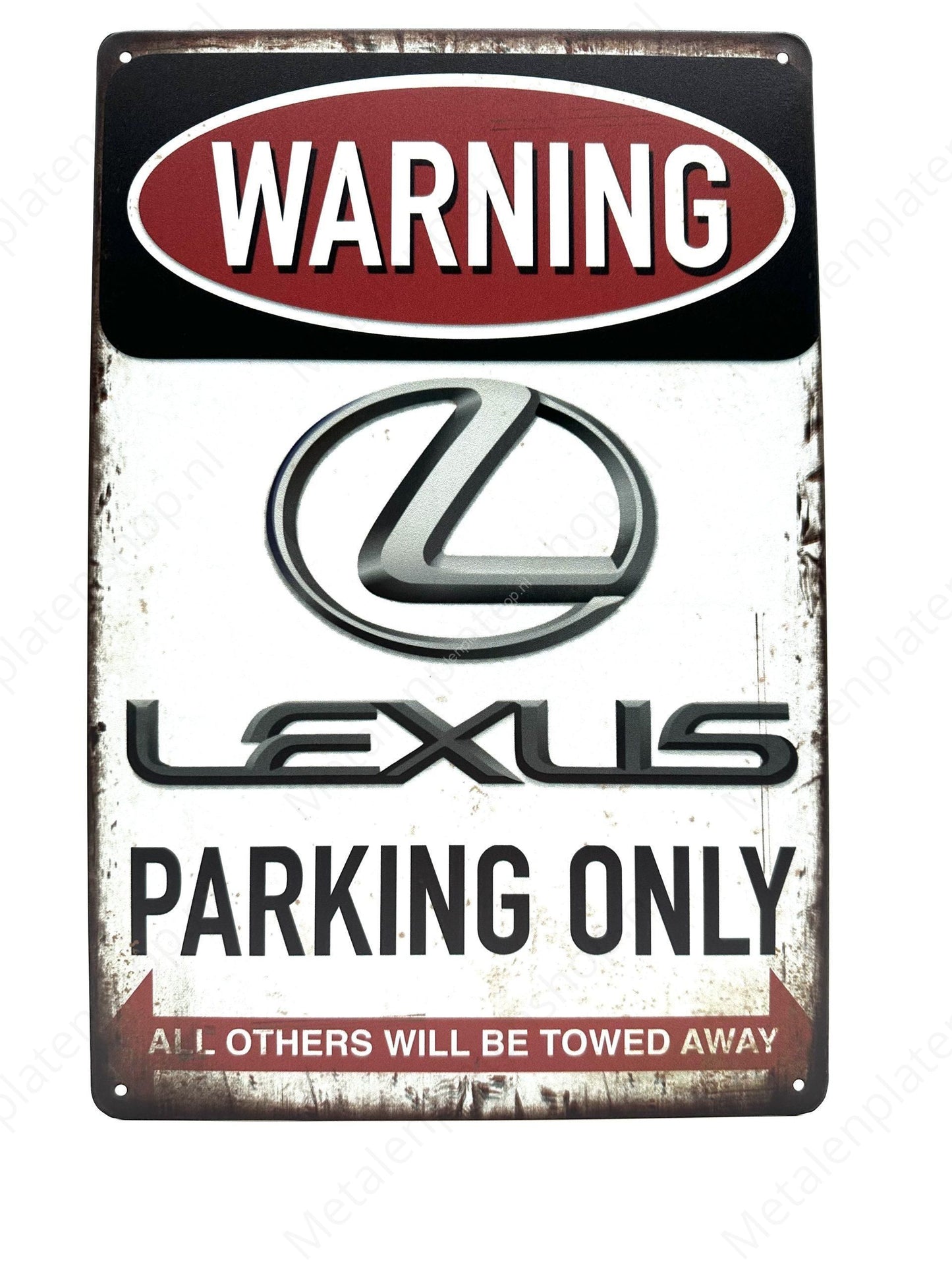 Warning - Lexus - Parking Only - Metal Wall Sign