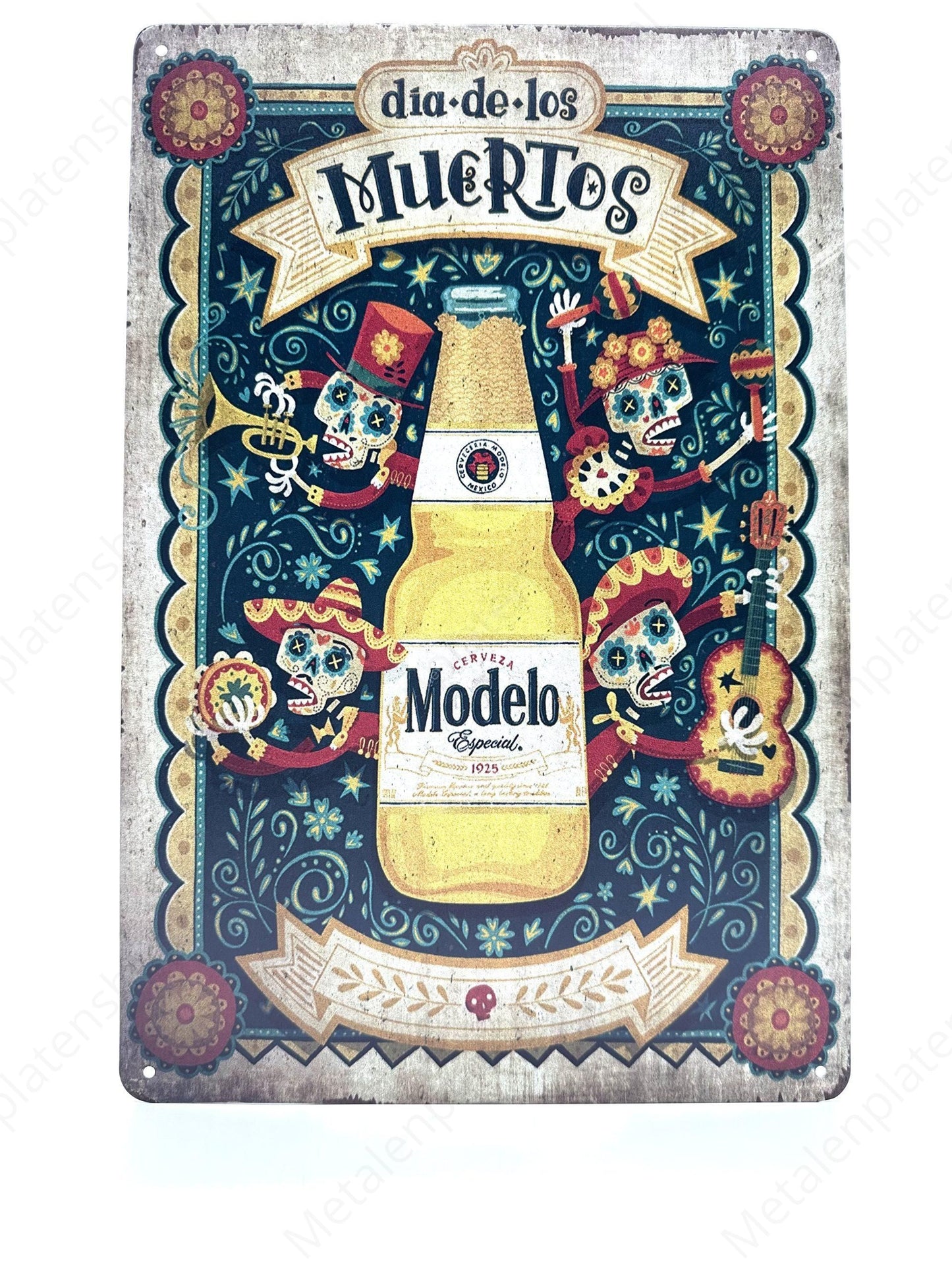 Tag der Toten – Modelo – Metallwandschild