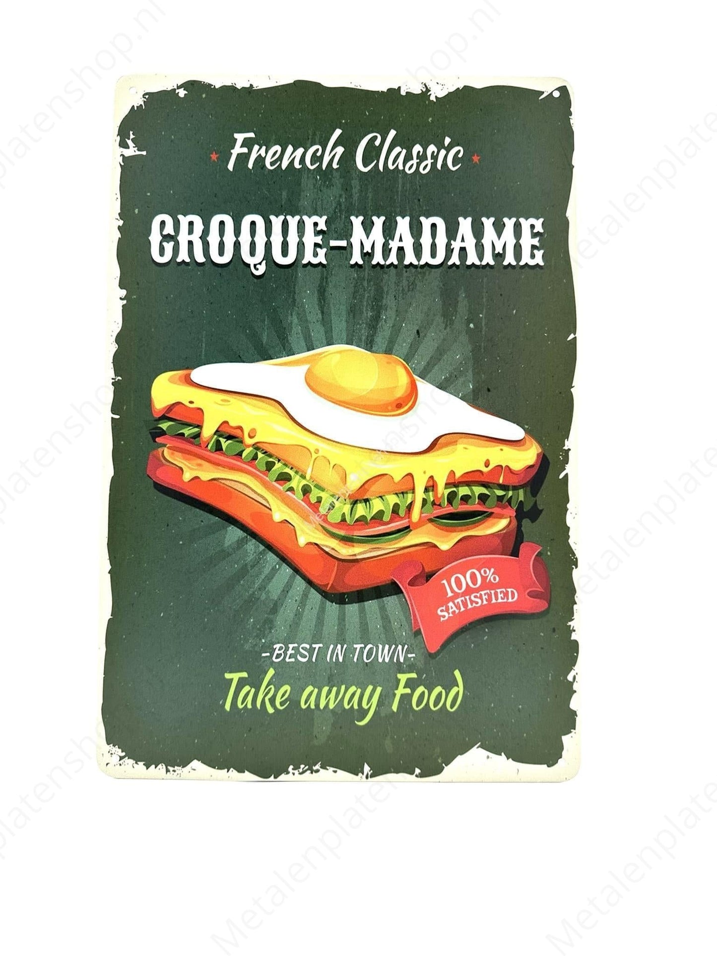 Toast - Croque-Madame - Metal Wall Sign