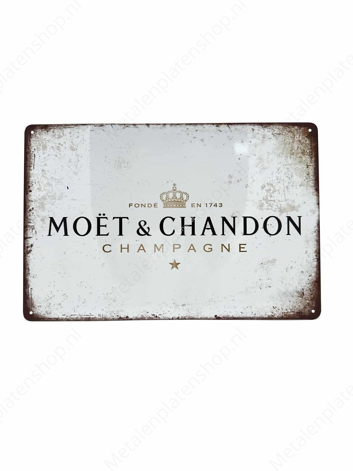 Moet &amp; Chandon Champagne - Metal Wall Sign
