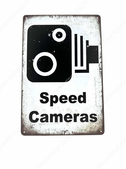 Speed ​​Camera - Speed ​​Cameras - Speed ​​Camera - Metal Wall Sign