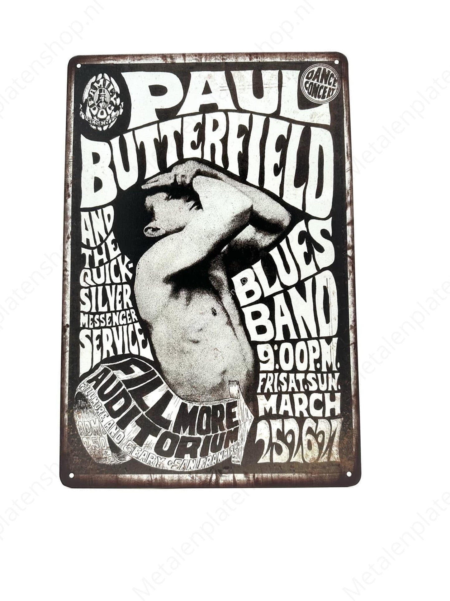 Paul Butterfield and the quicksilver messenger service - Music - Metal Wall Sign