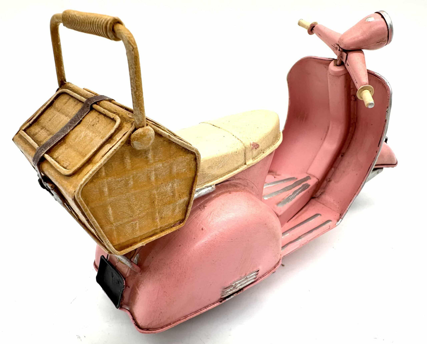 Rose Scooter - Metal Vehicle Decoration - 24.5cm