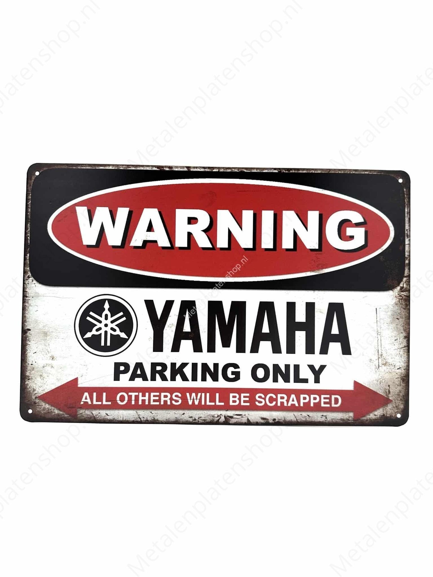 YAMAHA Parking Only - Parking - Metal Wall Sign