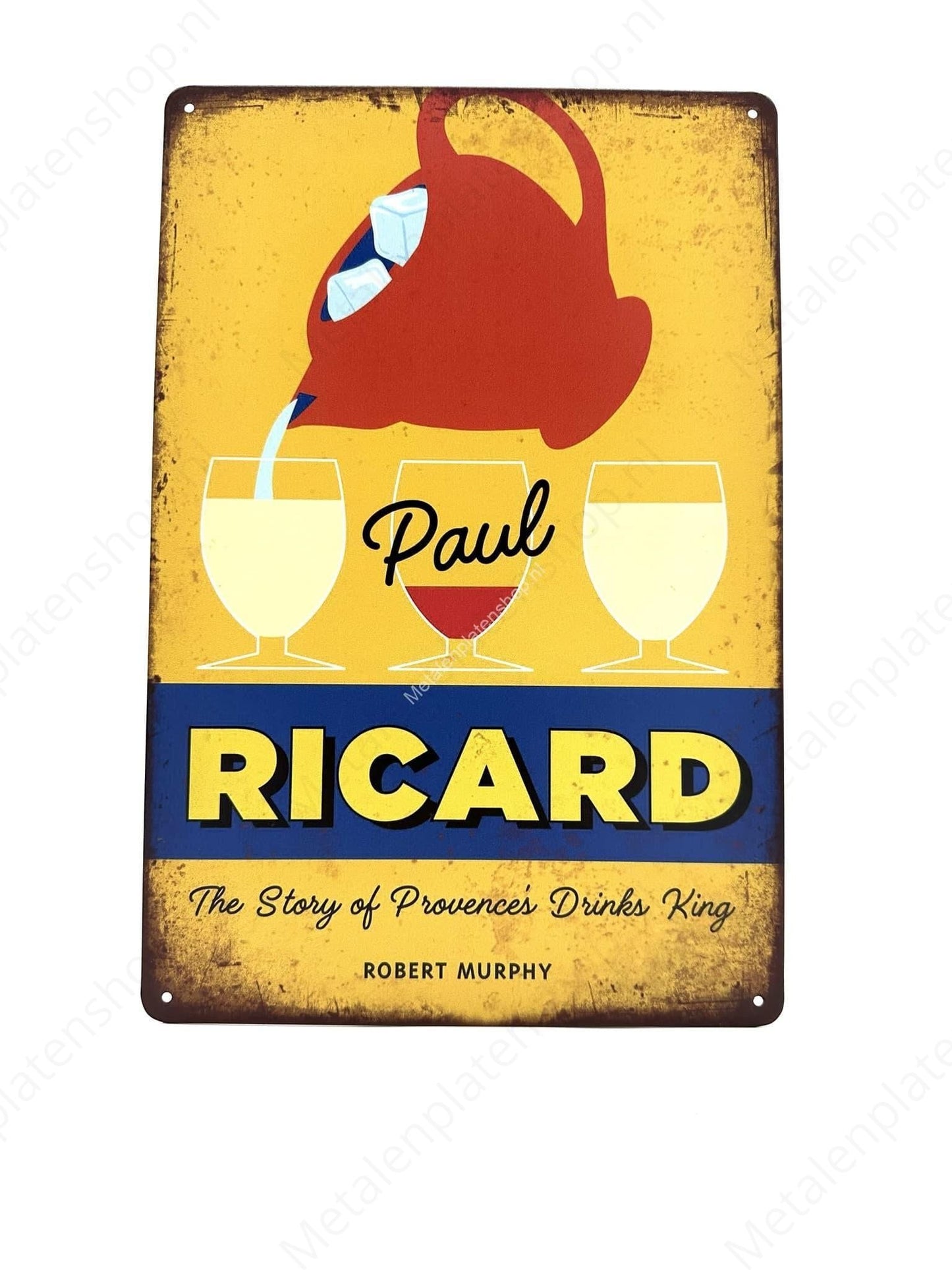 Paul Ricard – Getränk – Metallwandschild