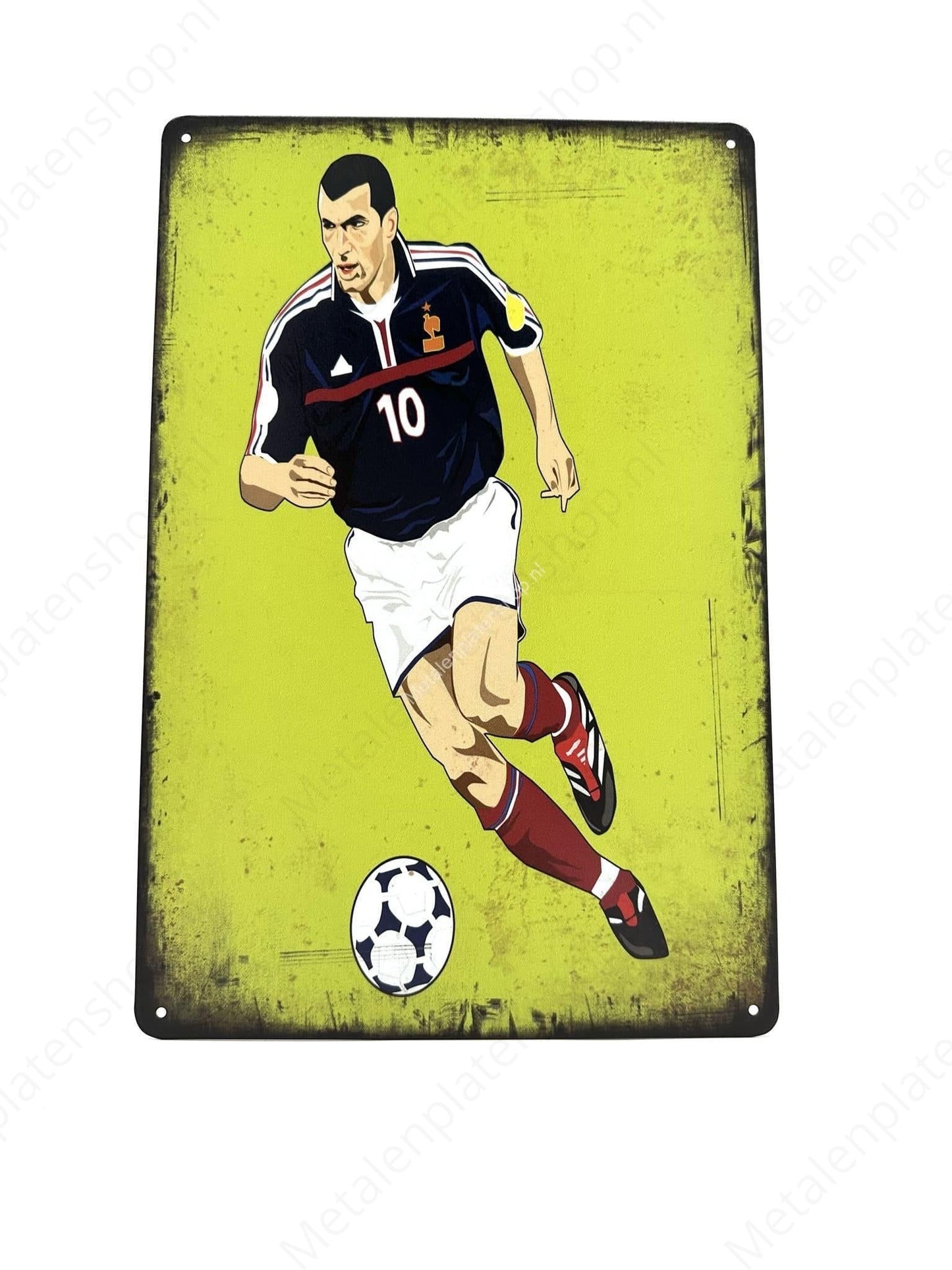 Zidane - Icon - Football - Metal Wall Sign