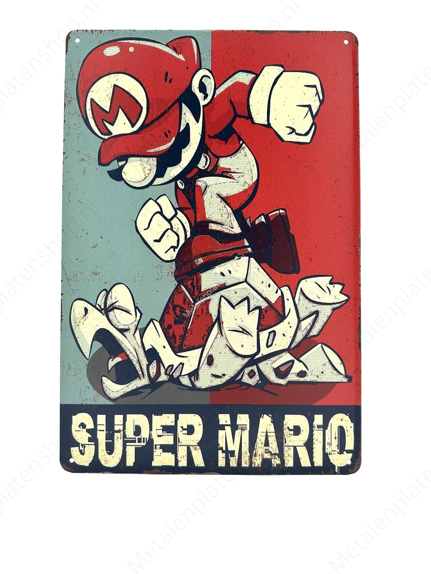 Super Mario Retro - Gaming - Metal Wall Sign