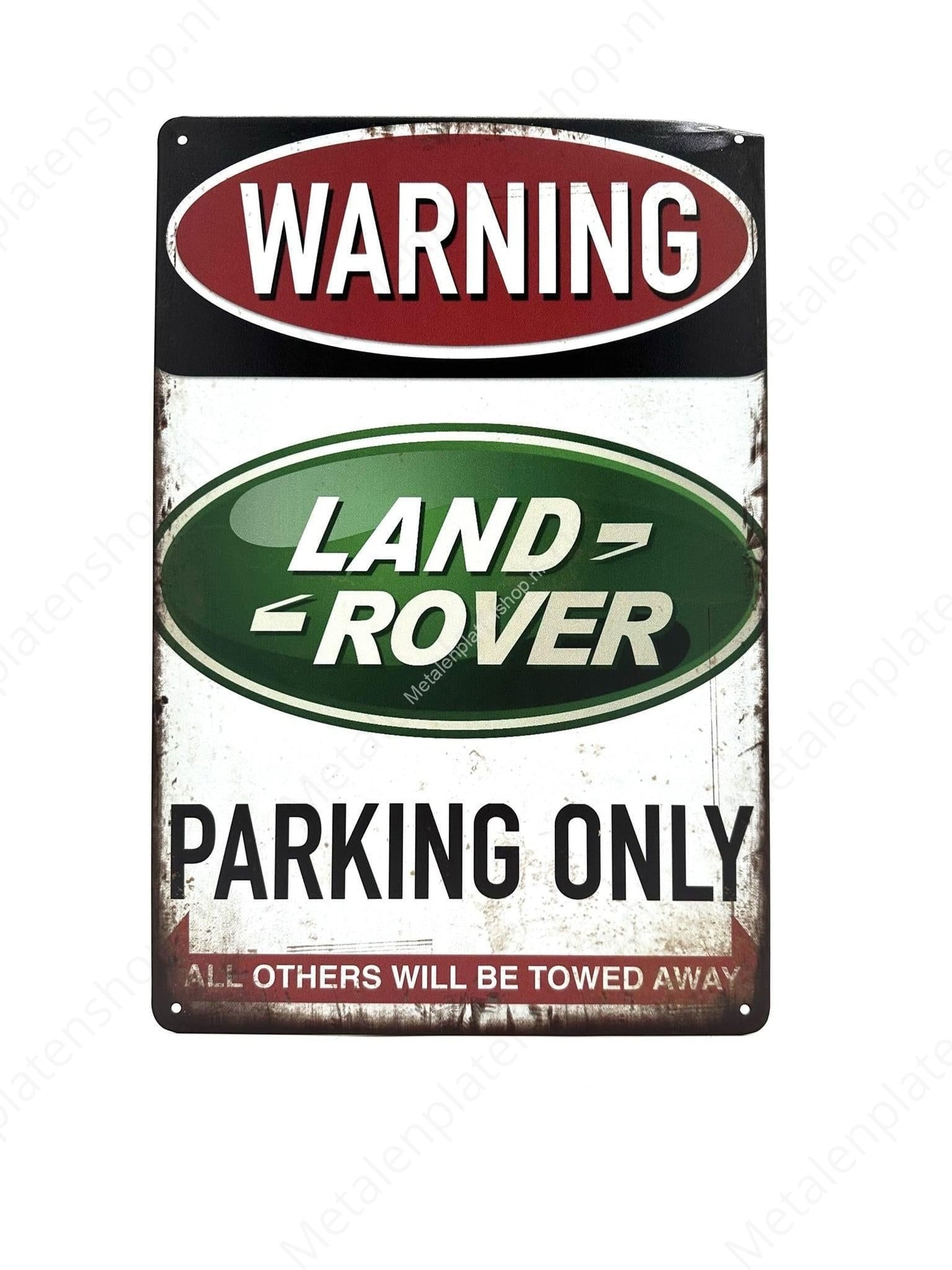Land Rover Parking Only - Parking - Metal Wall Sign
