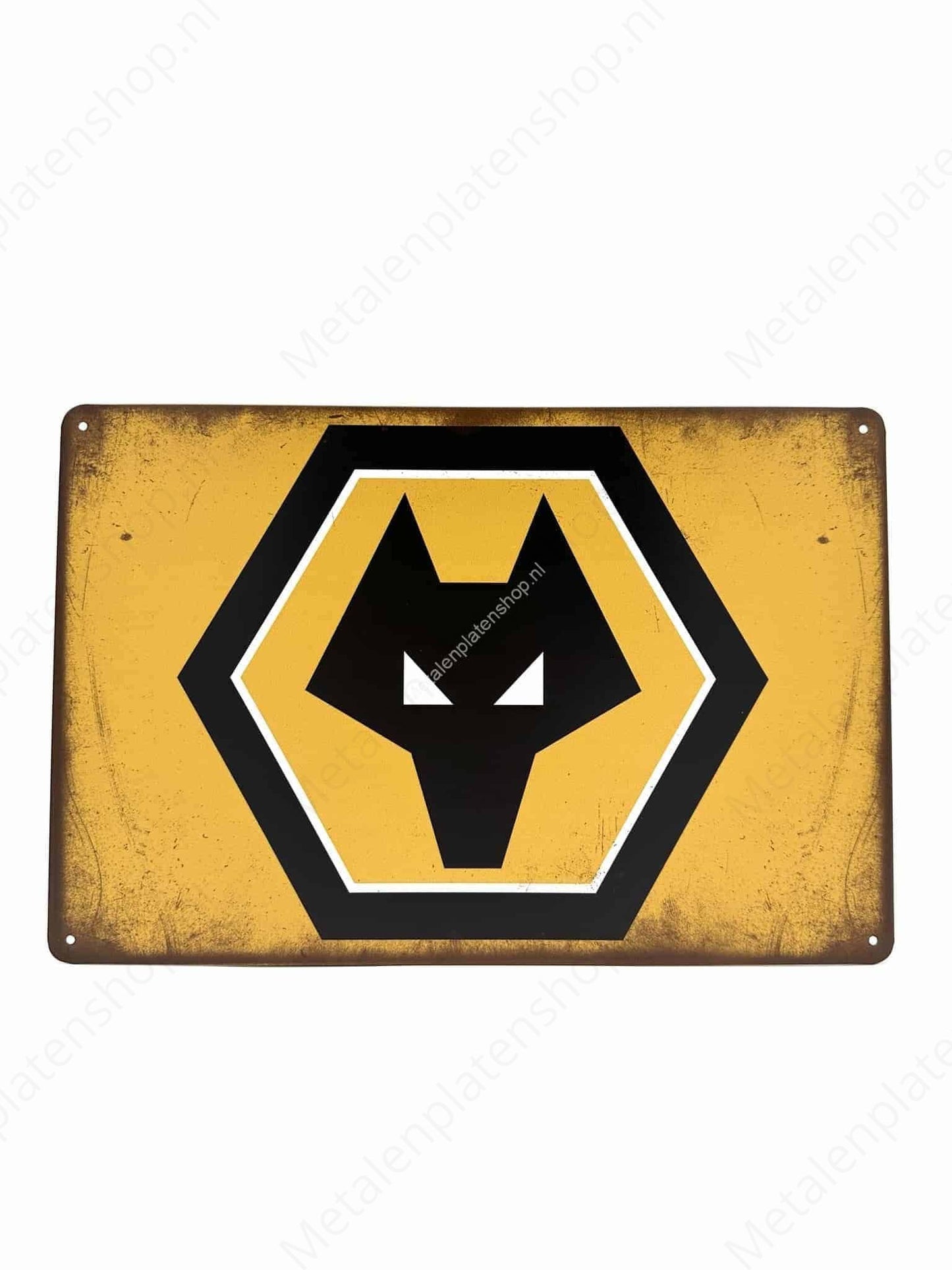 Wolves - Voetbal - Metalen Wandbord