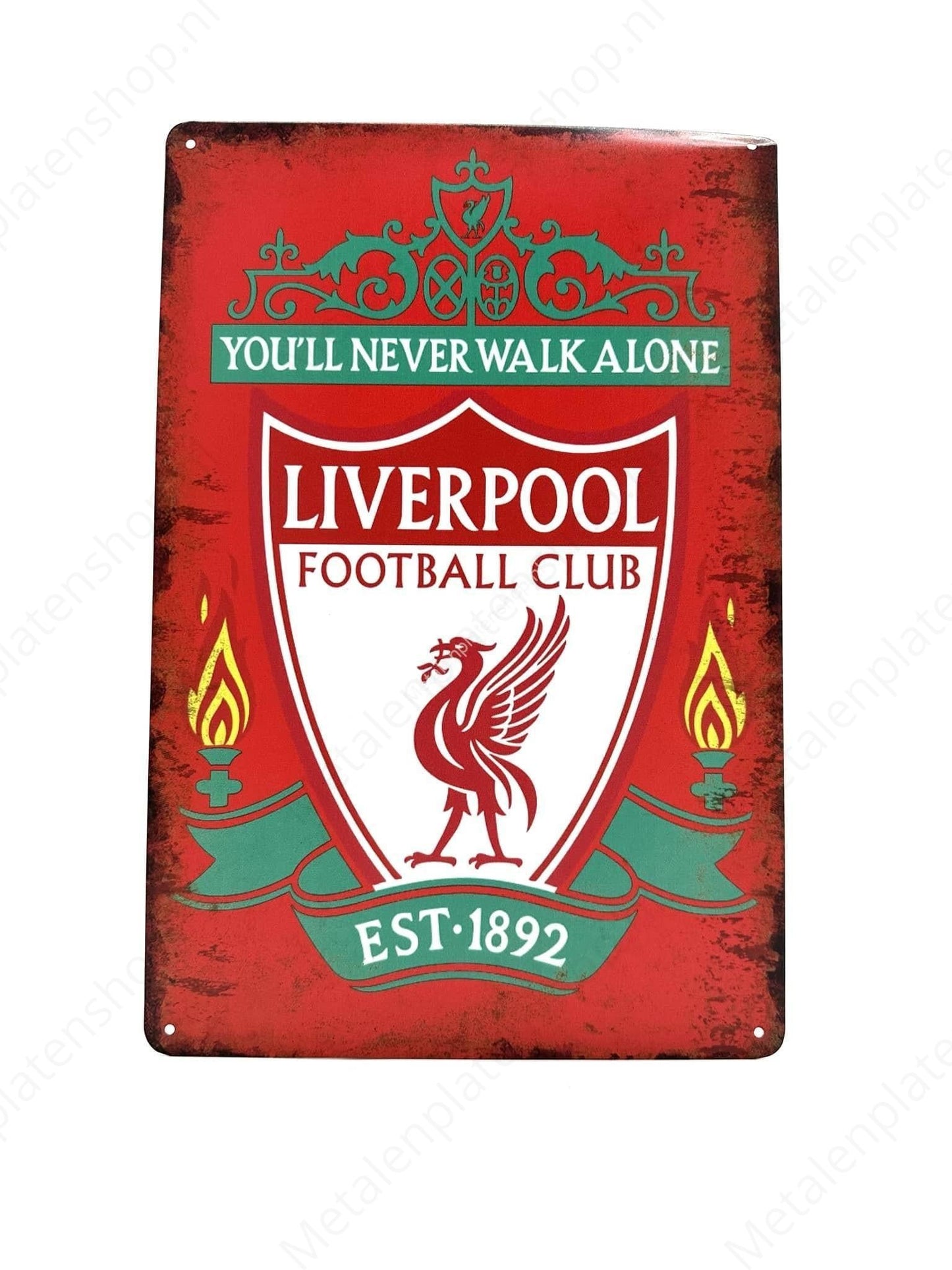 Liverpool Football Club - You'll never walk alone - Football - Metal Wall Sign