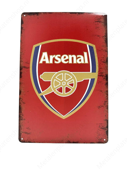 Arsenal - Voetbal - Metalen Wandbord