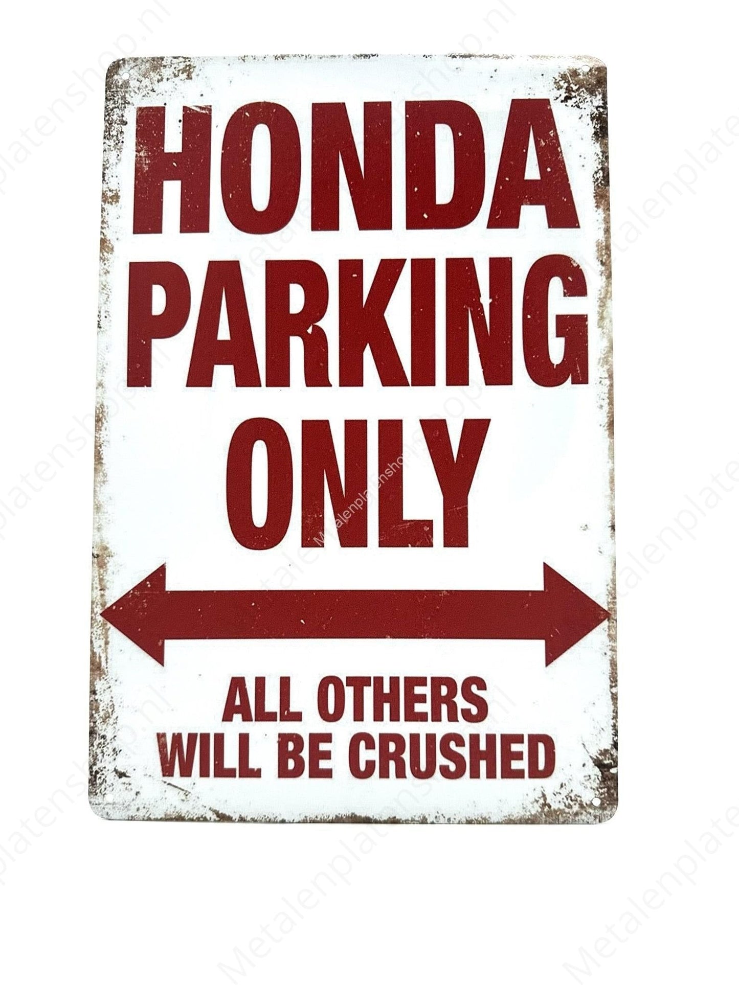 Honda Parking Only - Parking #2 - Metal Wall Sign
