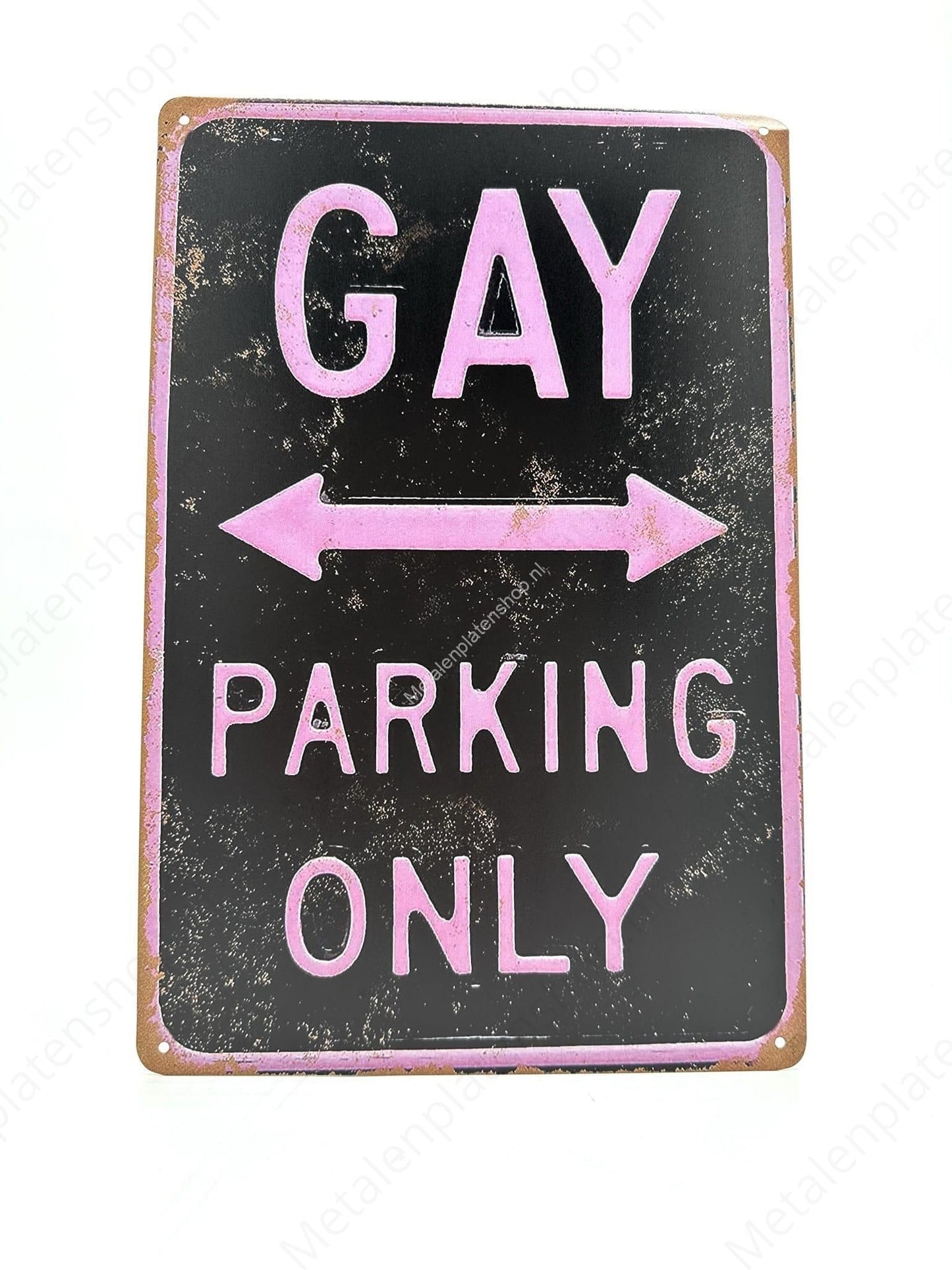 Gay Parking Only - Parking - Metal Wall Sign