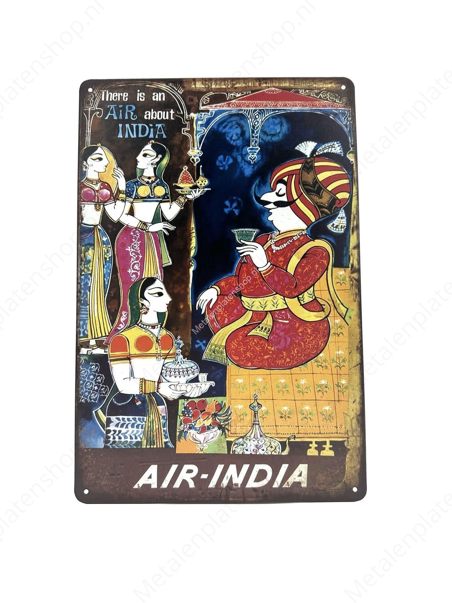 Air India – Metall-Wandschild