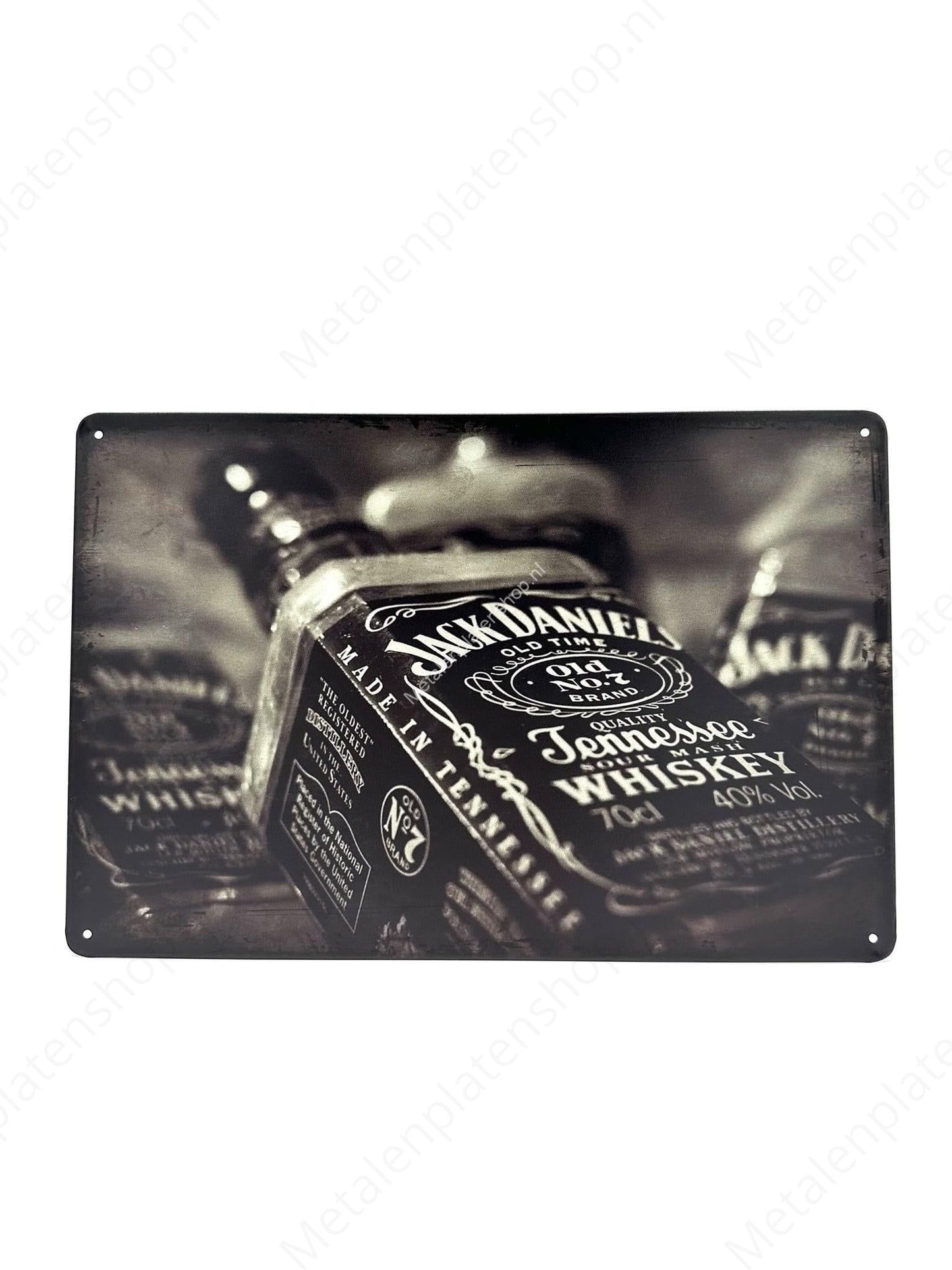 Jack Daniels – Trinkflasche – Getränk – Metallwandschild