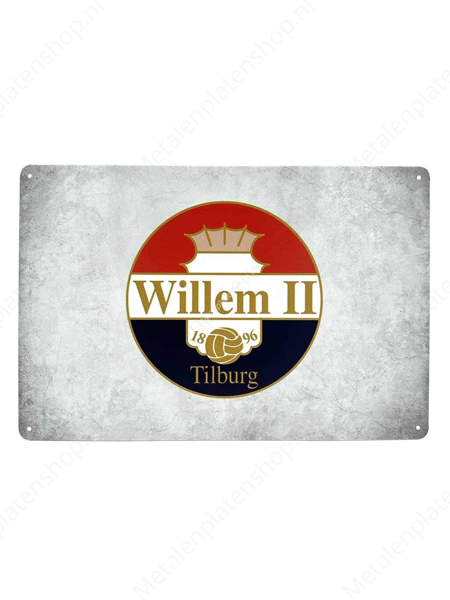 Willem II - Voetbal - Metalen Wandbord