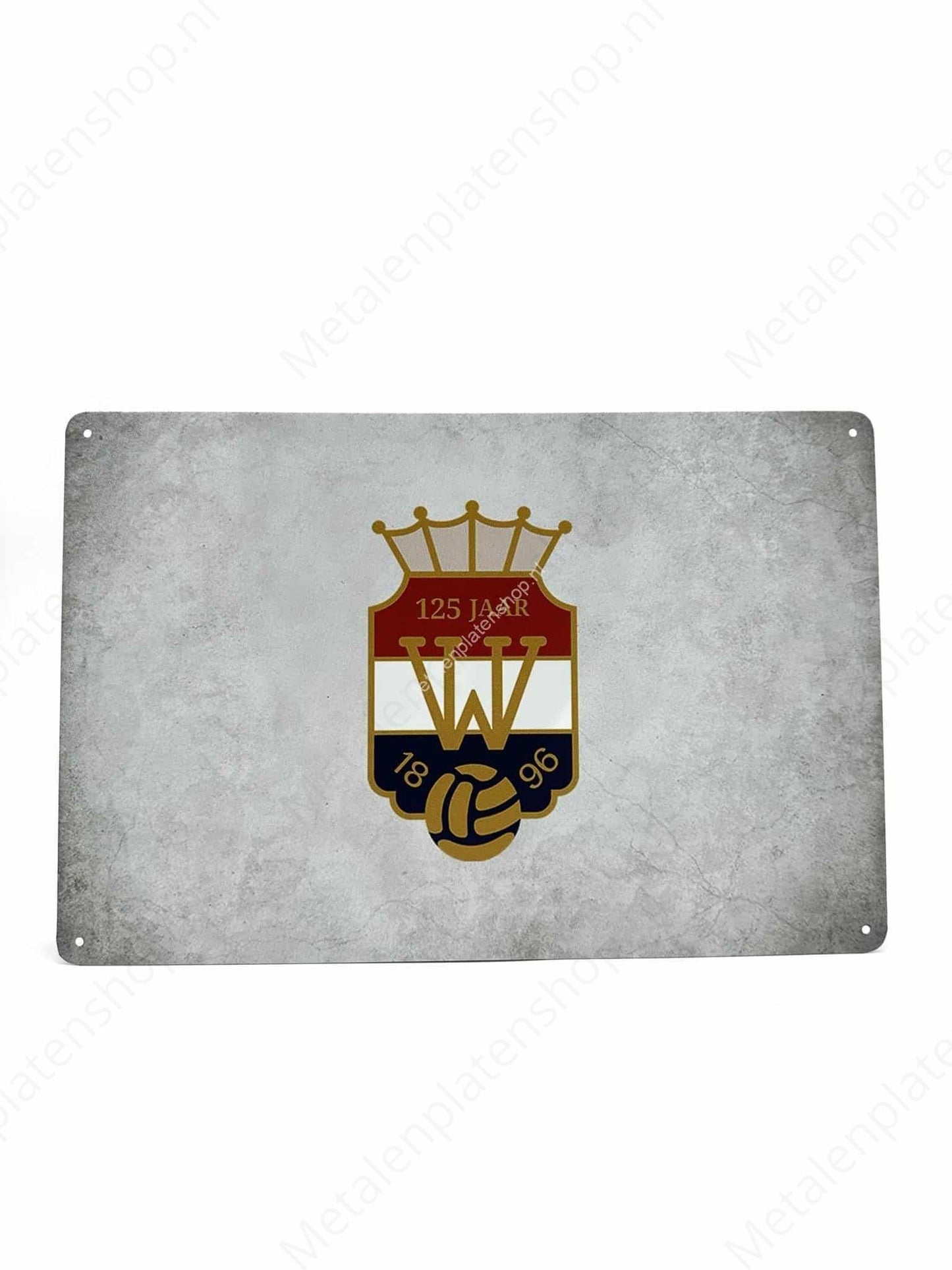 Willem II - 125 jaar - Voetbal - Metalen Wandbord