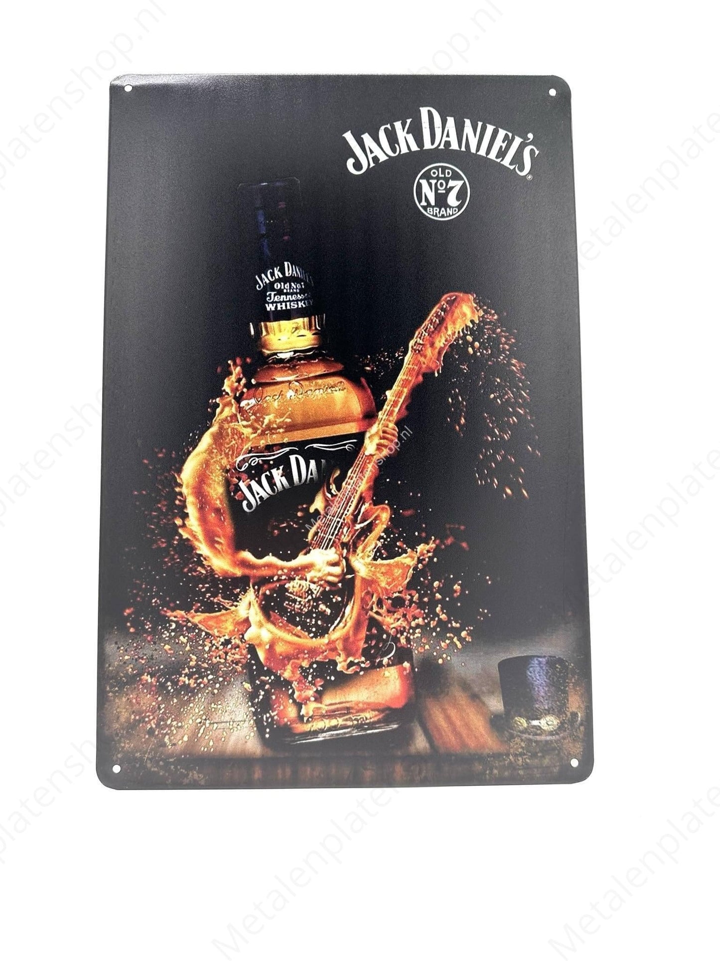 Jack Daniels - No. 7 - Bottle - Metal Wall Sign