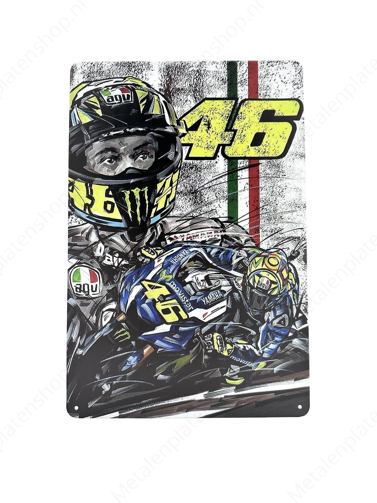 MotoGP – Valentino Rossi – Metallwandschild