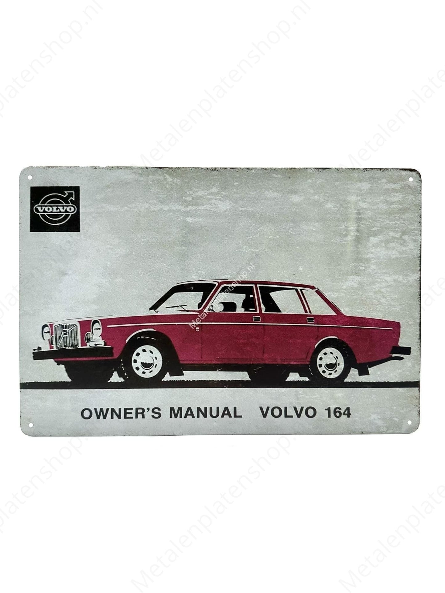 Bedienungsanleitung - Volvo 164 - Metallwandschild