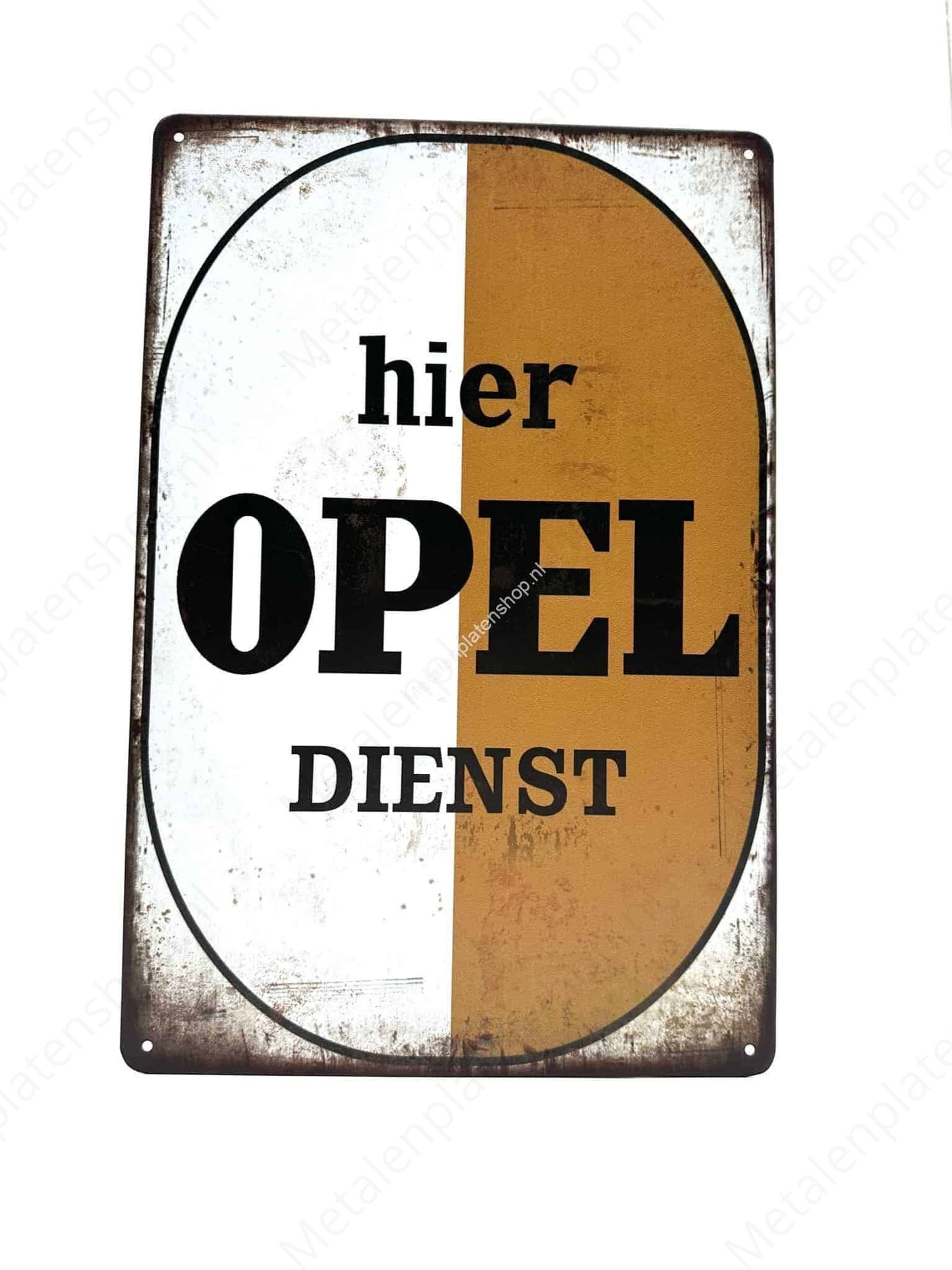 here OPEL service - Metal Wall Sign