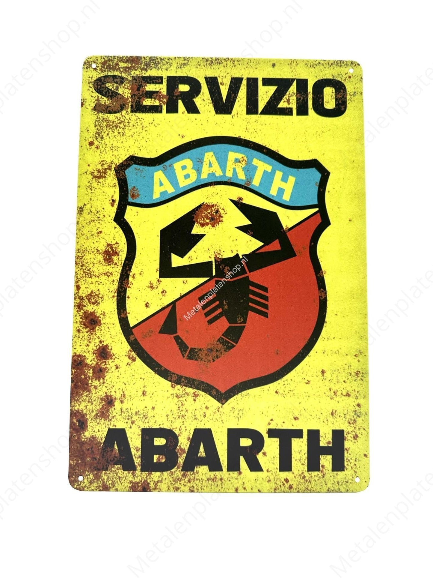 Servizio Abarth – Metallwandschild