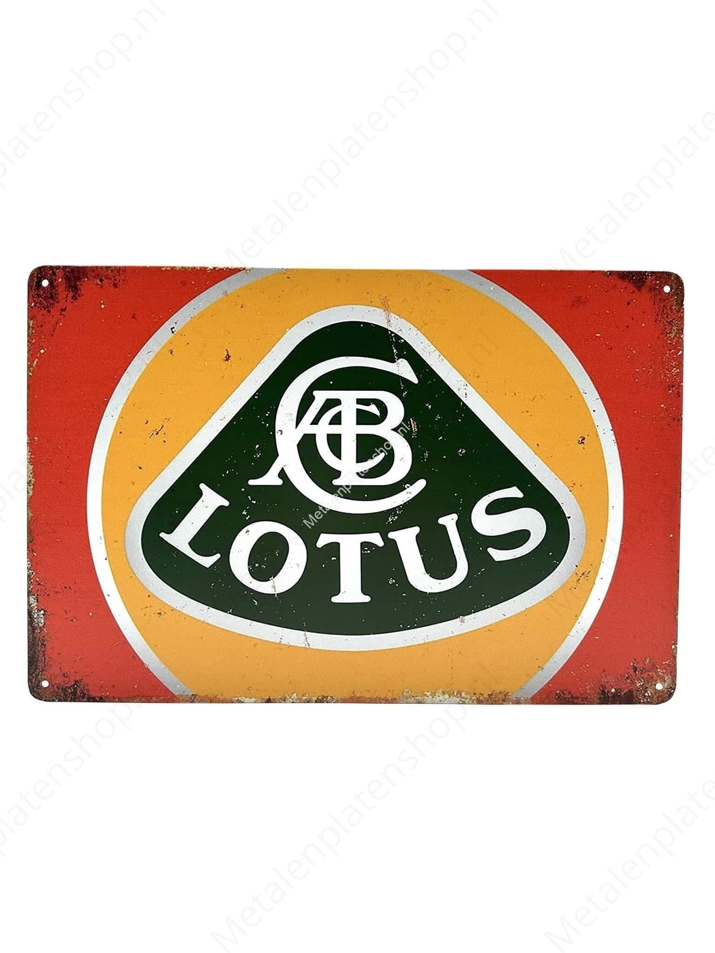 Lotus – Auto – Metall-Wandschild