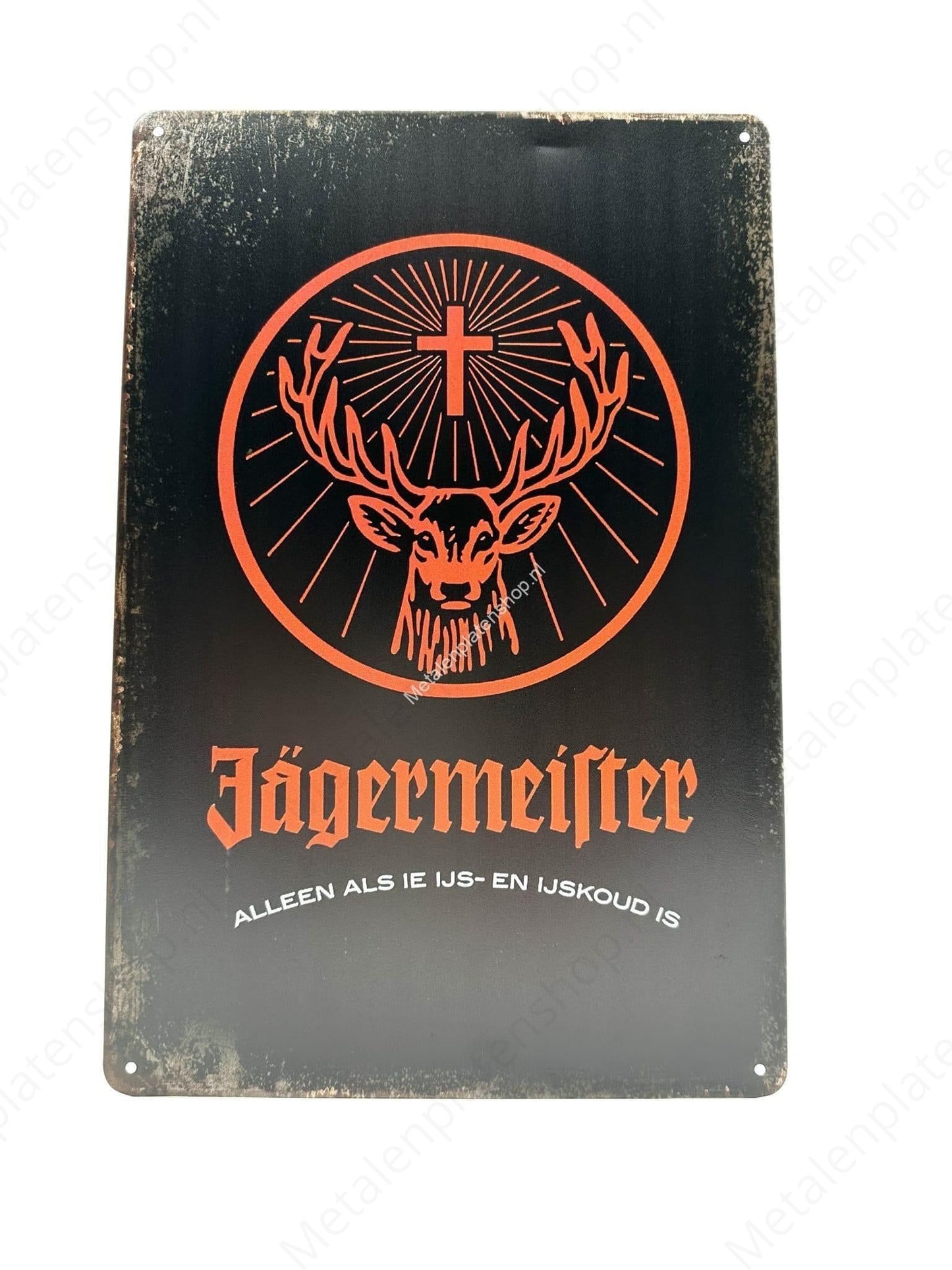 Jägermeister - Nur wenn es eiskalt ist - Metallwandschild
