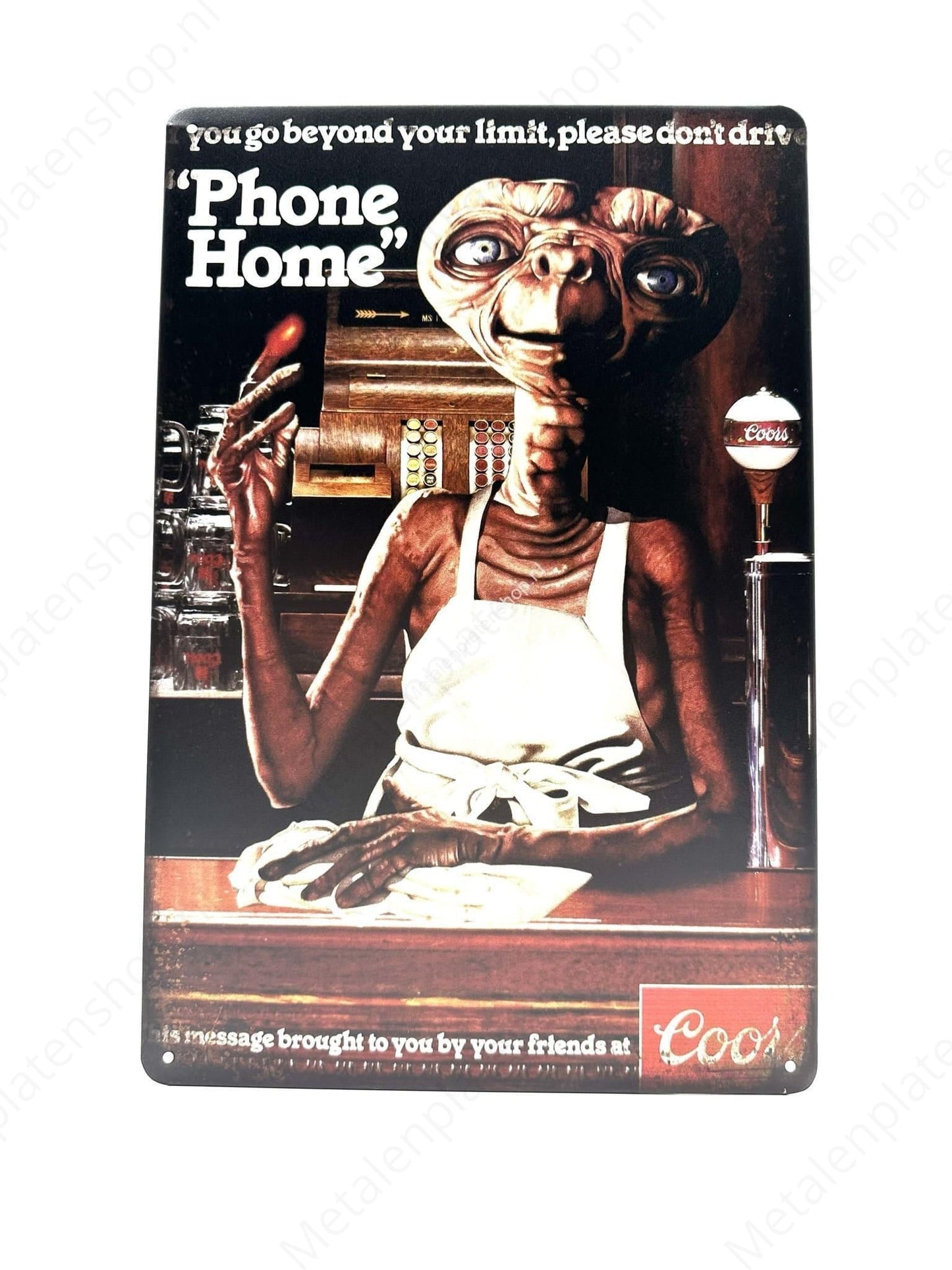ET - Phone Home - Metal Wall Sign