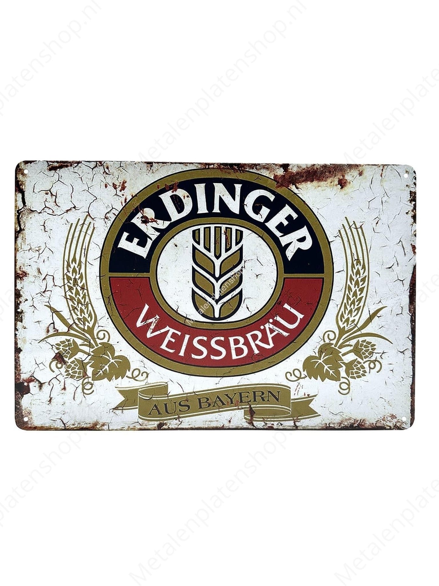 Erdinger Weißbräu - Metallwandschild