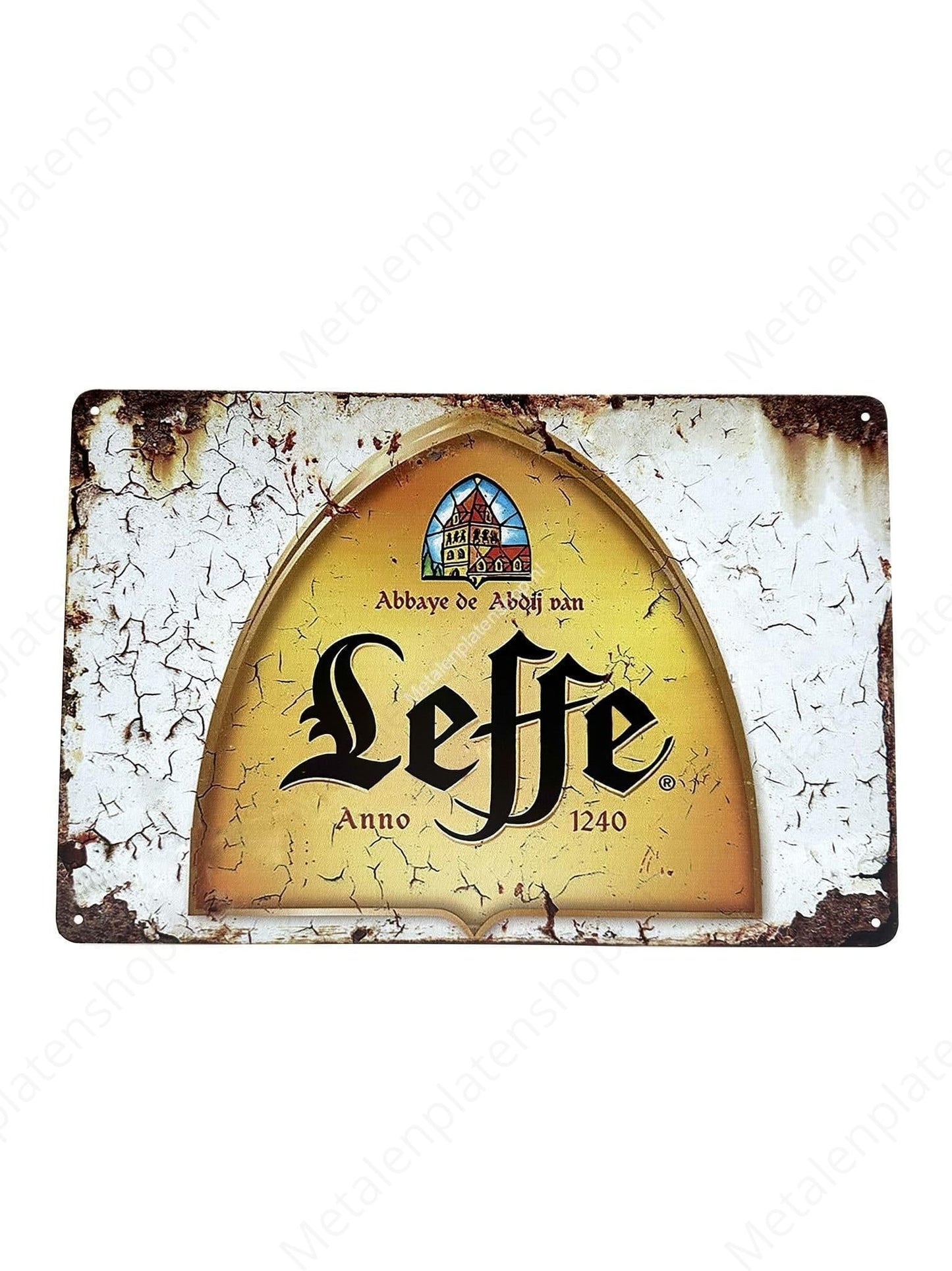 Leffe – Anno 1240 – Metallwandschild