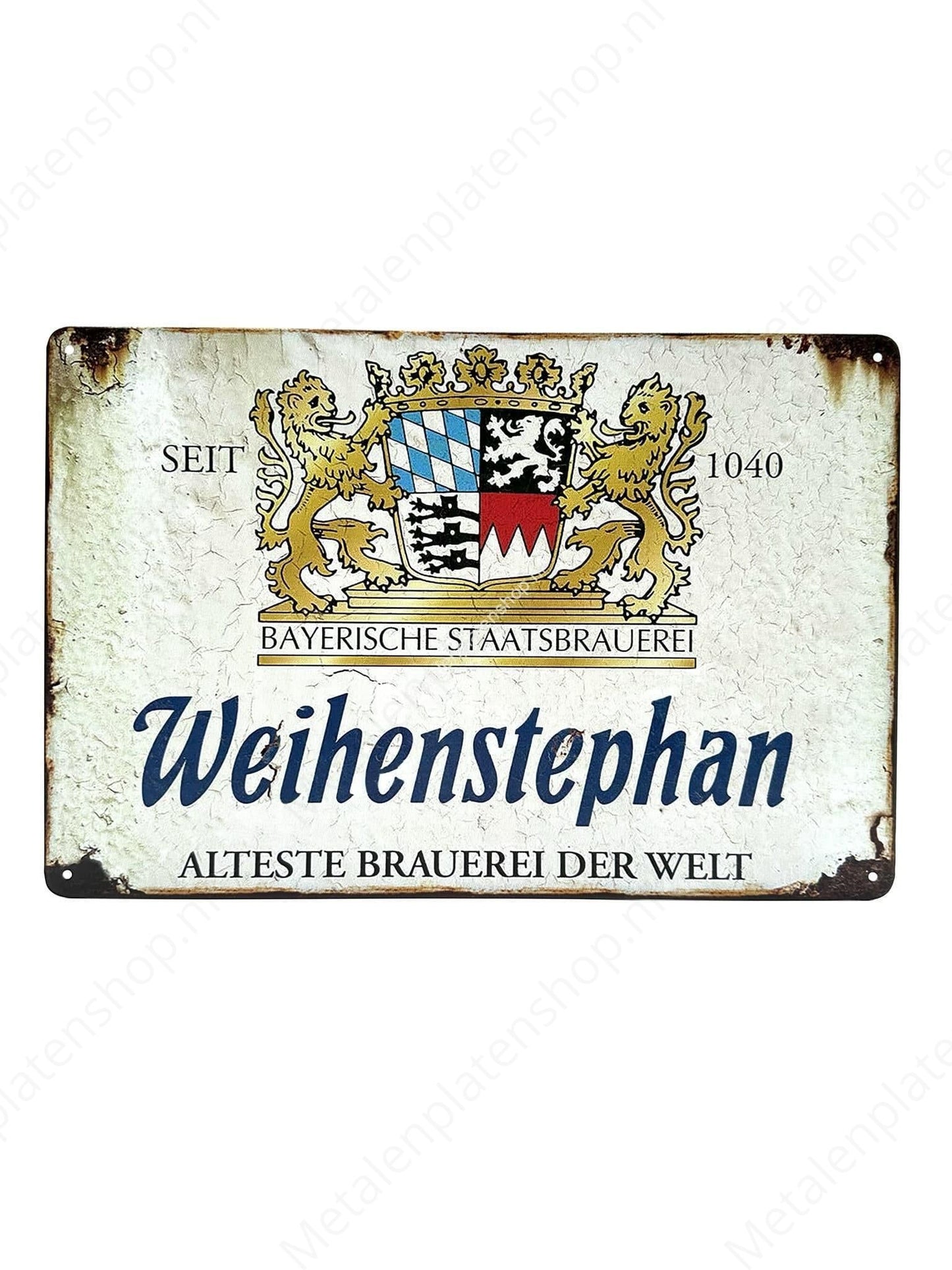 Weihenstephan - Metallwandschild